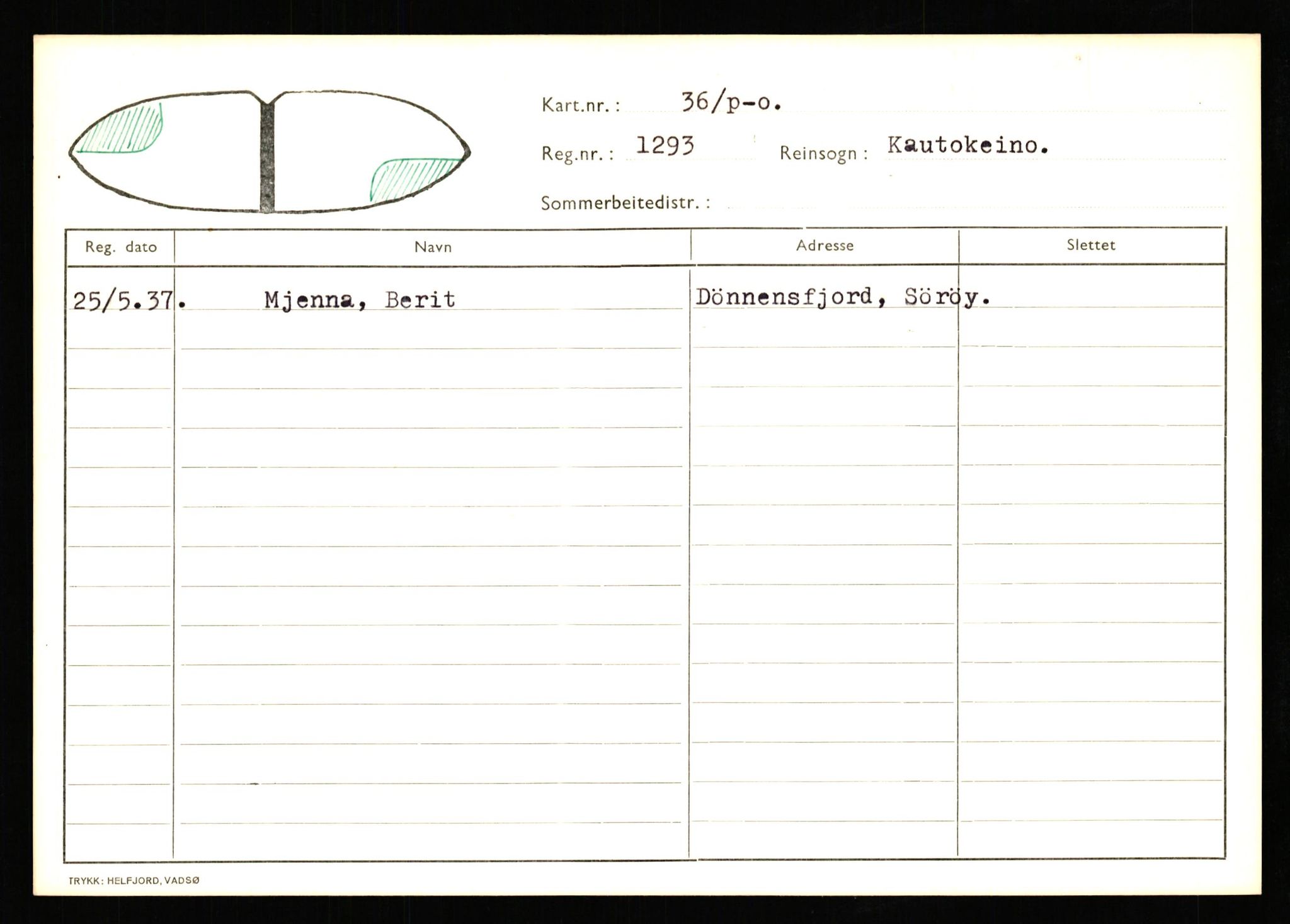 Lappefogden i Finnmark/Reindriftsforvaltningen Øst-Finnmark, AV/SATØ-S-1461/G/Ge/Gea/L0007: Slettede reinmerker: Karasjok, Kautokeino, Polmak og Varanger, 1934-1992, p. 529