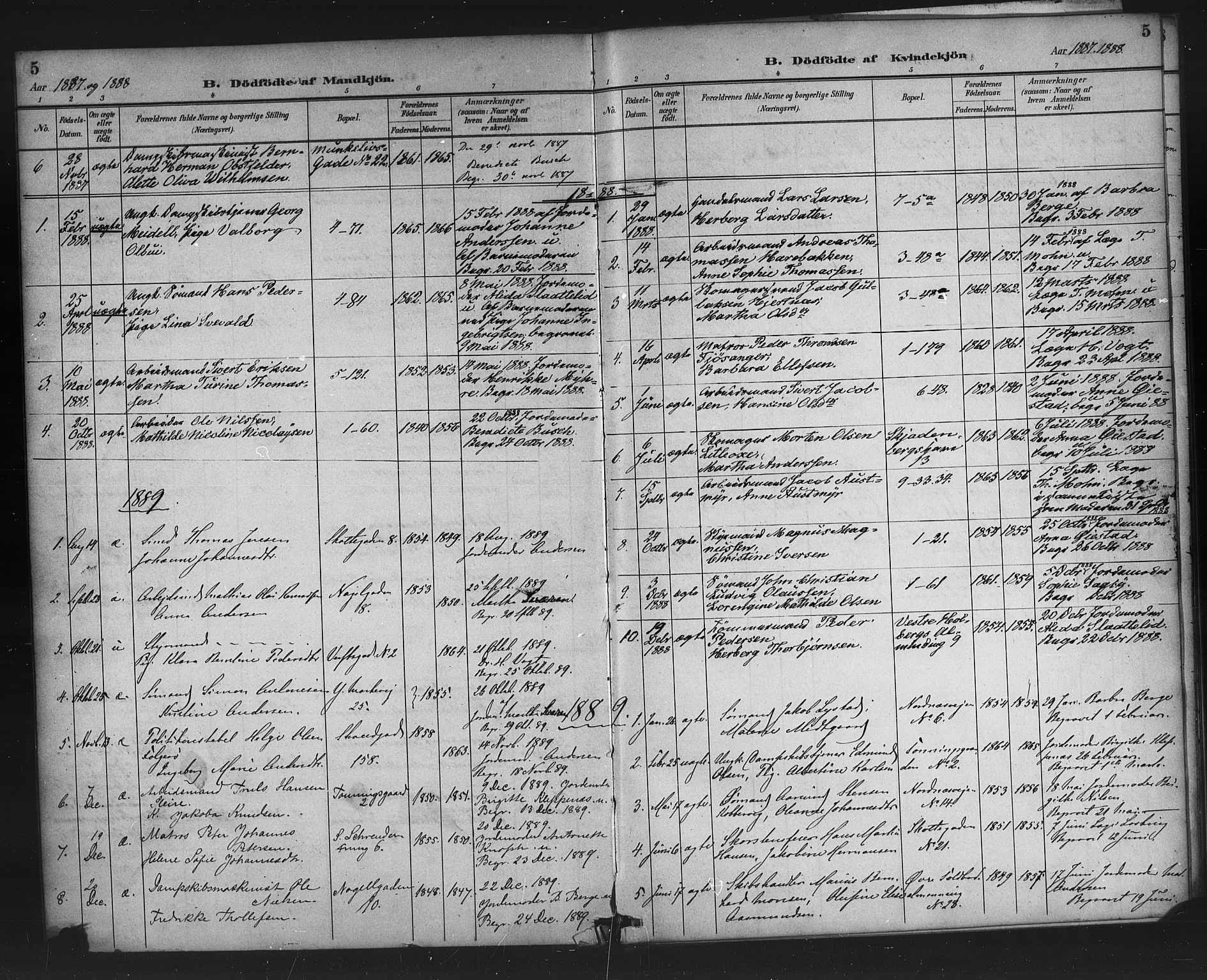 Nykirken Sokneprestembete, SAB/A-77101/H/Haa/L0048: Parish register (official) no. F 1, 1882-1916, p. 5