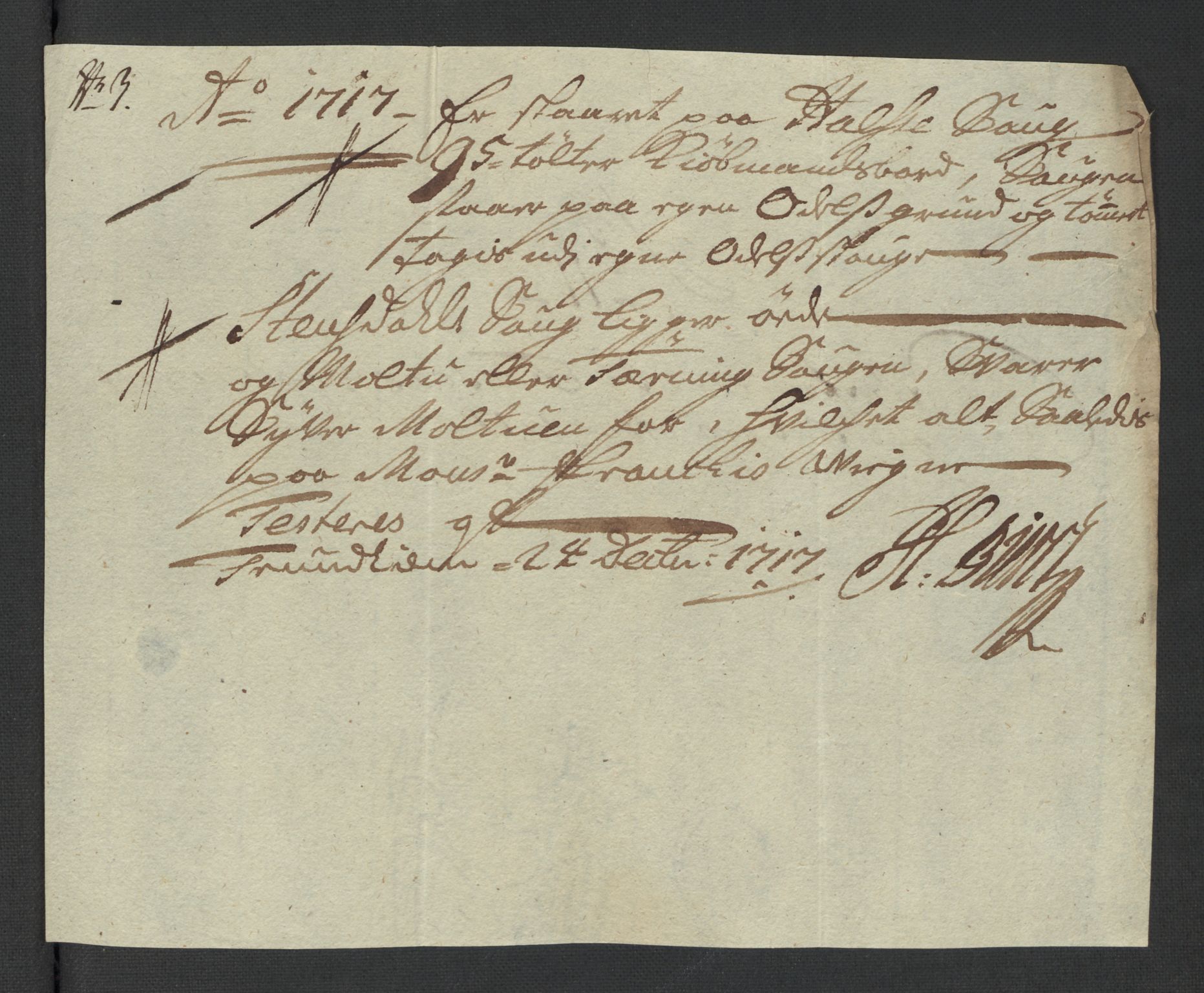 Rentekammeret inntil 1814, Reviderte regnskaper, Fogderegnskap, AV/RA-EA-4092/R57/L3865: Fogderegnskap Fosen, 1717, p. 128