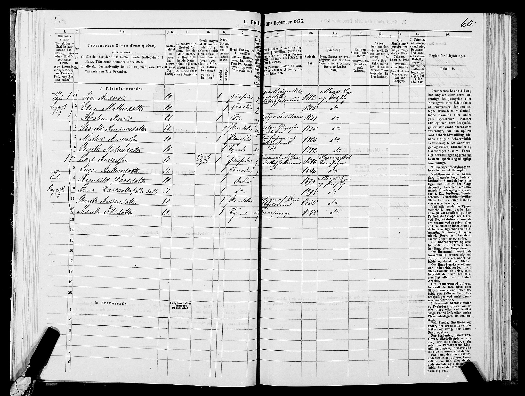 SATØ, 1875 census for 2018P Måsøy, 1875, p. 1060