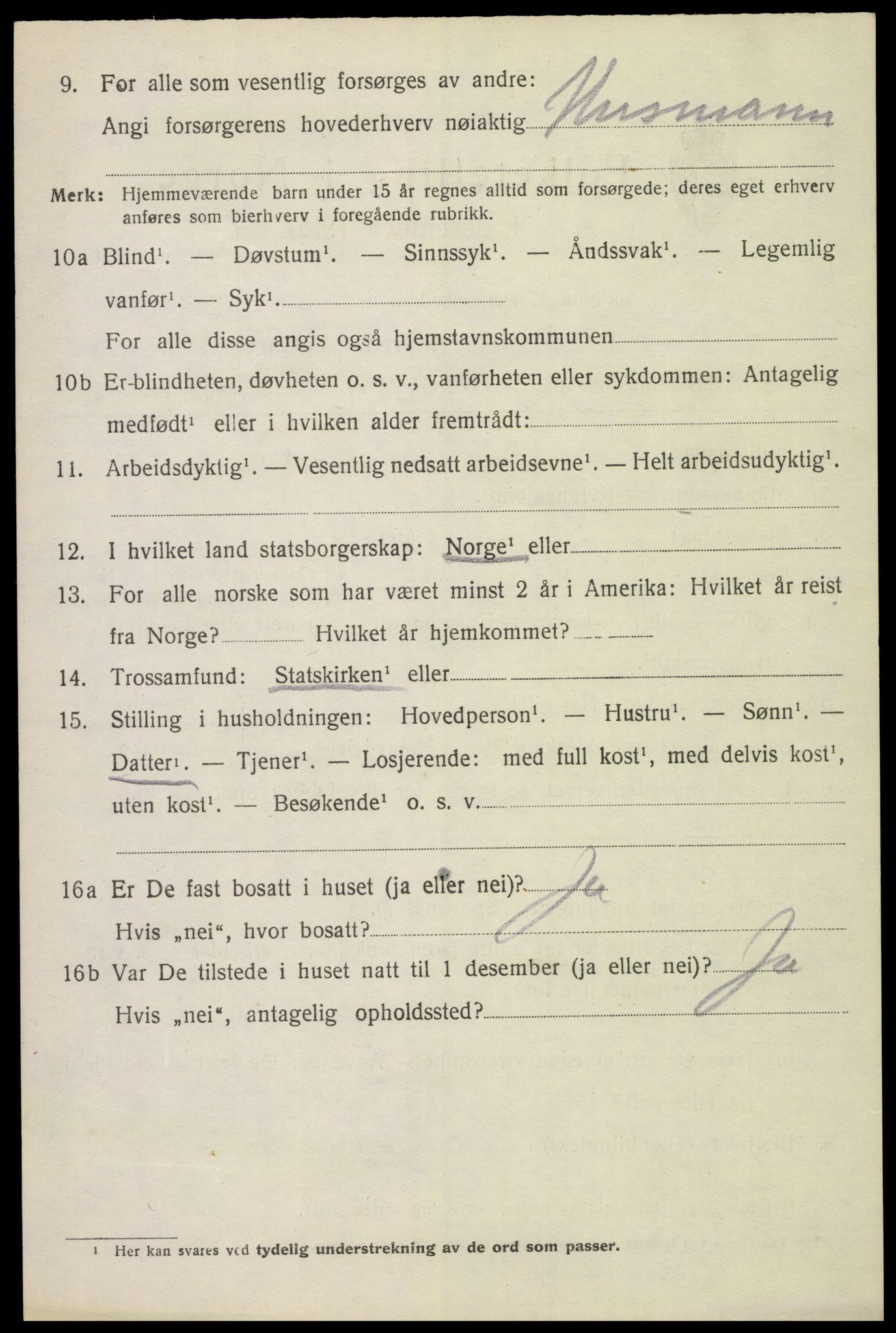 SAH, 1920 census for Vang (Hedmark), 1920, p. 7782