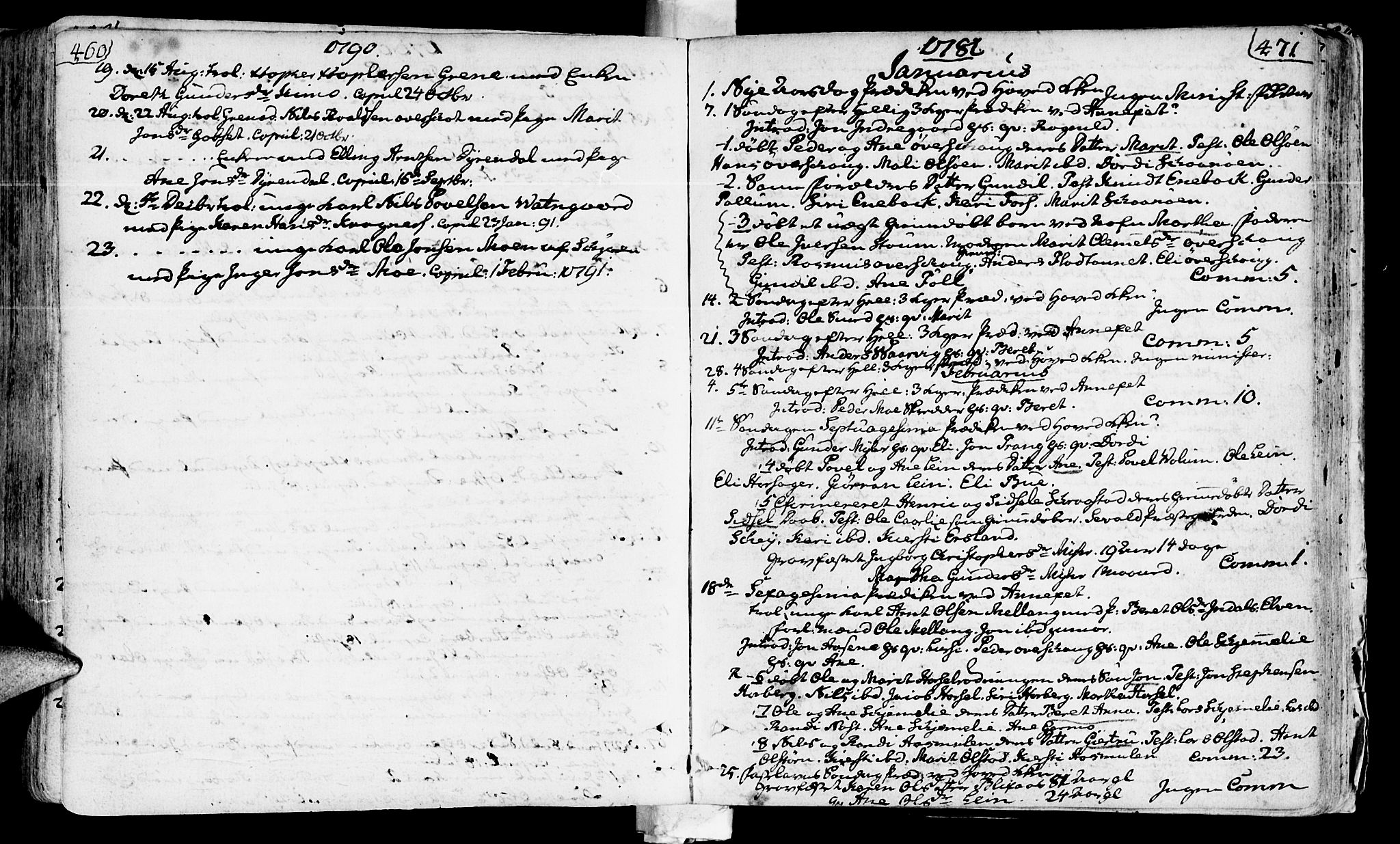 Ministerialprotokoller, klokkerbøker og fødselsregistre - Sør-Trøndelag, SAT/A-1456/646/L0605: Parish register (official) no. 646A03, 1751-1790, p. 460-471