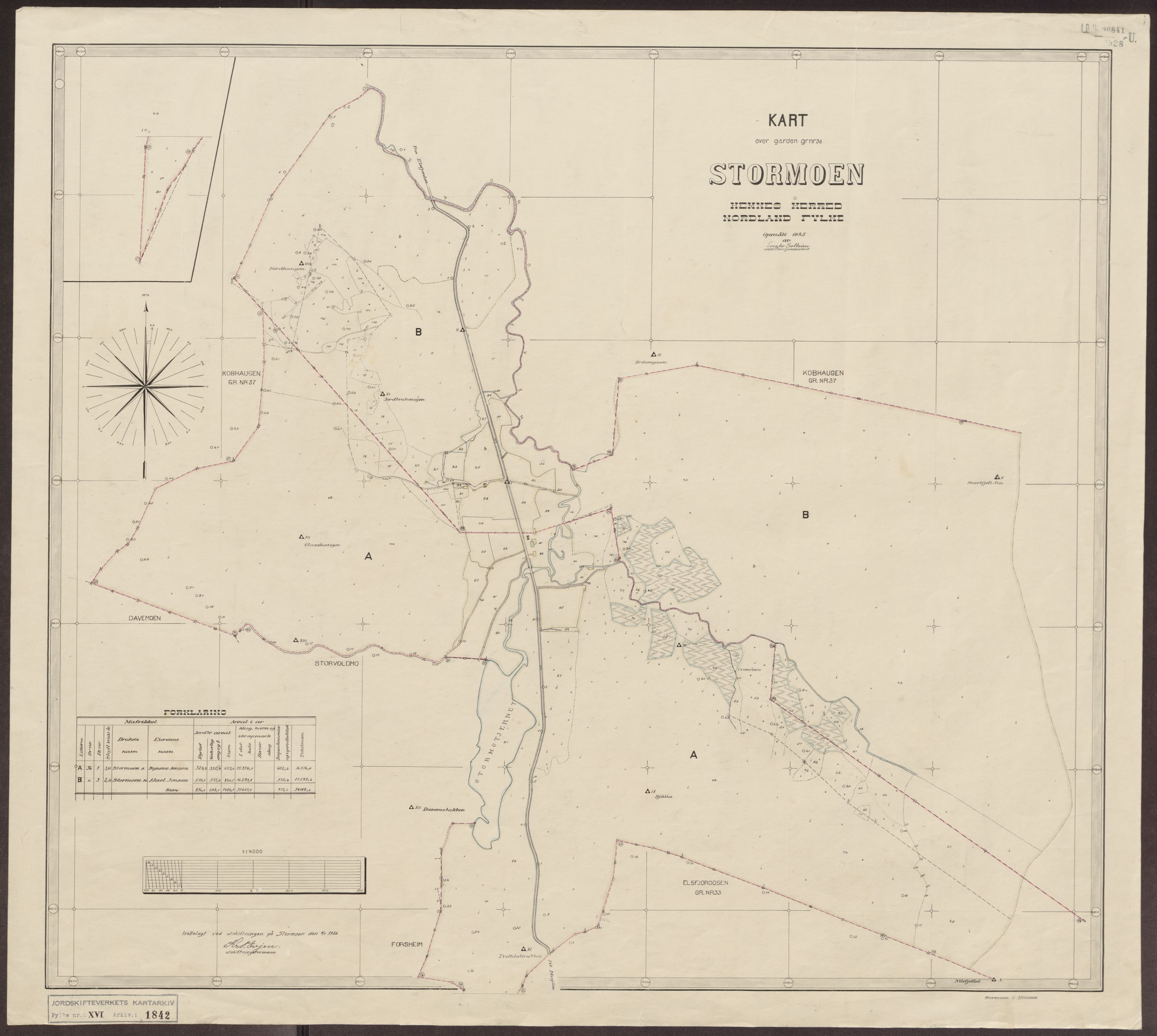 Jordskifteverkets kartarkiv, AV/RA-S-3929/T, 1859-1988, p. 2228