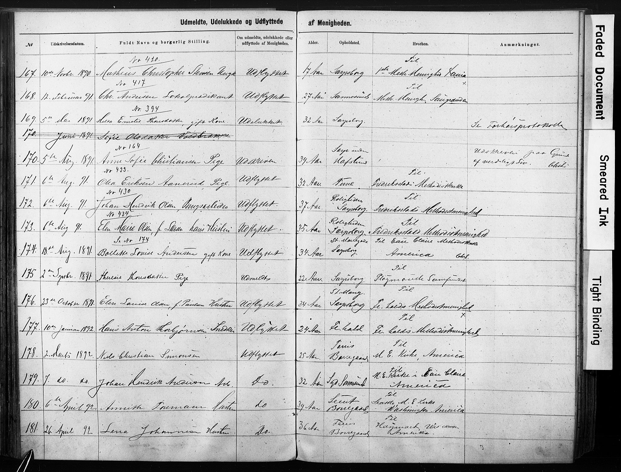 Sarpsborg metodistkirke, AV/SAO-PAO-0233/A/L0003: Dissenter register no. 3, 1856-1893