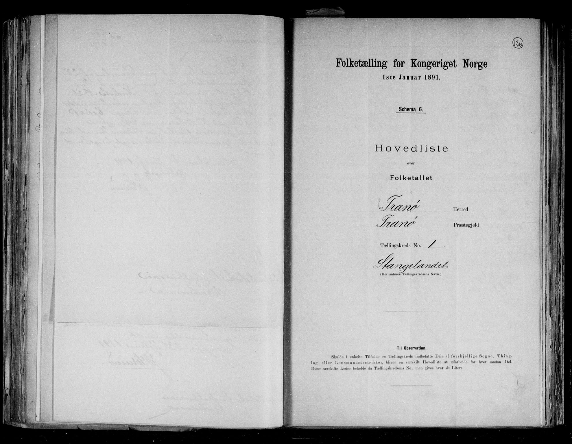 RA, 1891 census for 1927 Tranøy, 1891, p. 6