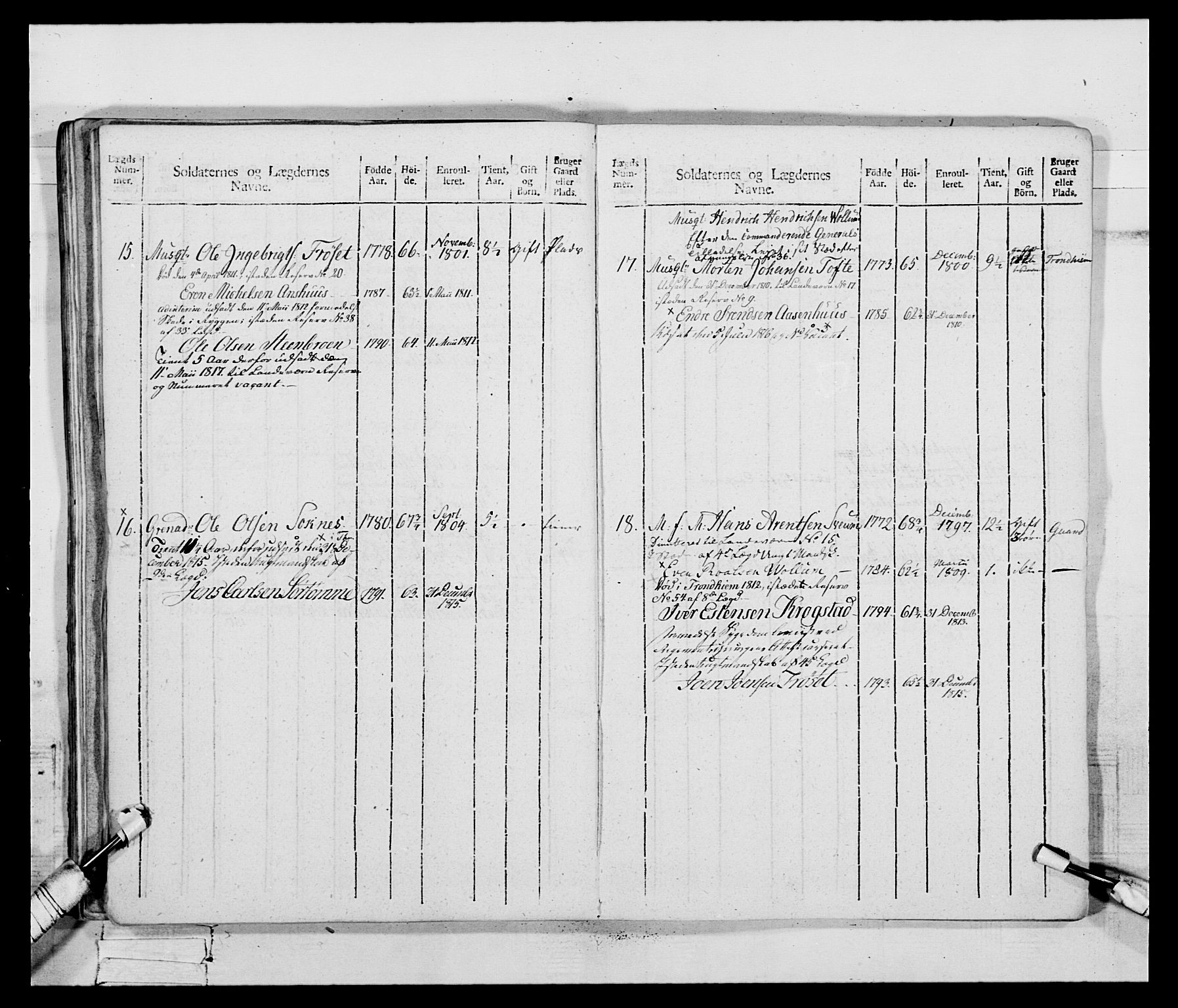 Generalitets- og kommissariatskollegiet, Det kongelige norske kommissariatskollegium, AV/RA-EA-5420/E/Eh/L0083c: 2. Trondheimske nasjonale infanteriregiment, 1810, p. 103