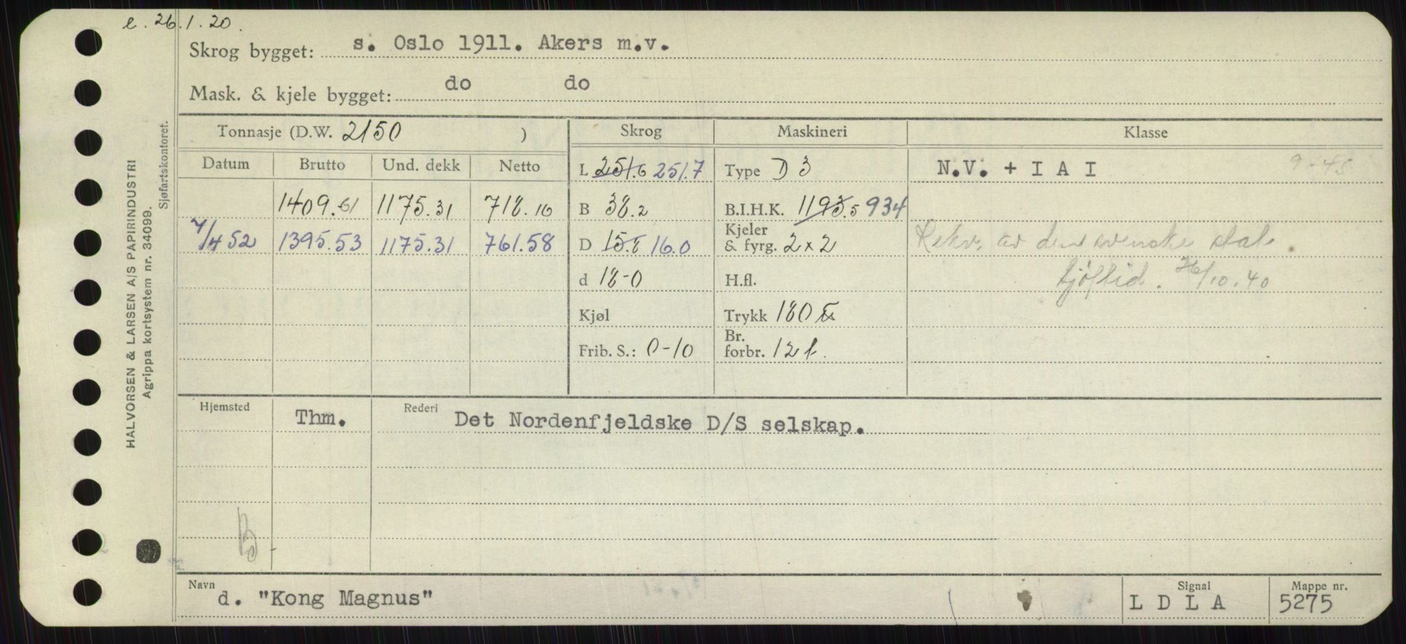 Sjøfartsdirektoratet med forløpere, Skipsmålingen, RA/S-1627/H/Hb/L0003: Fartøy, I-N, p. 127