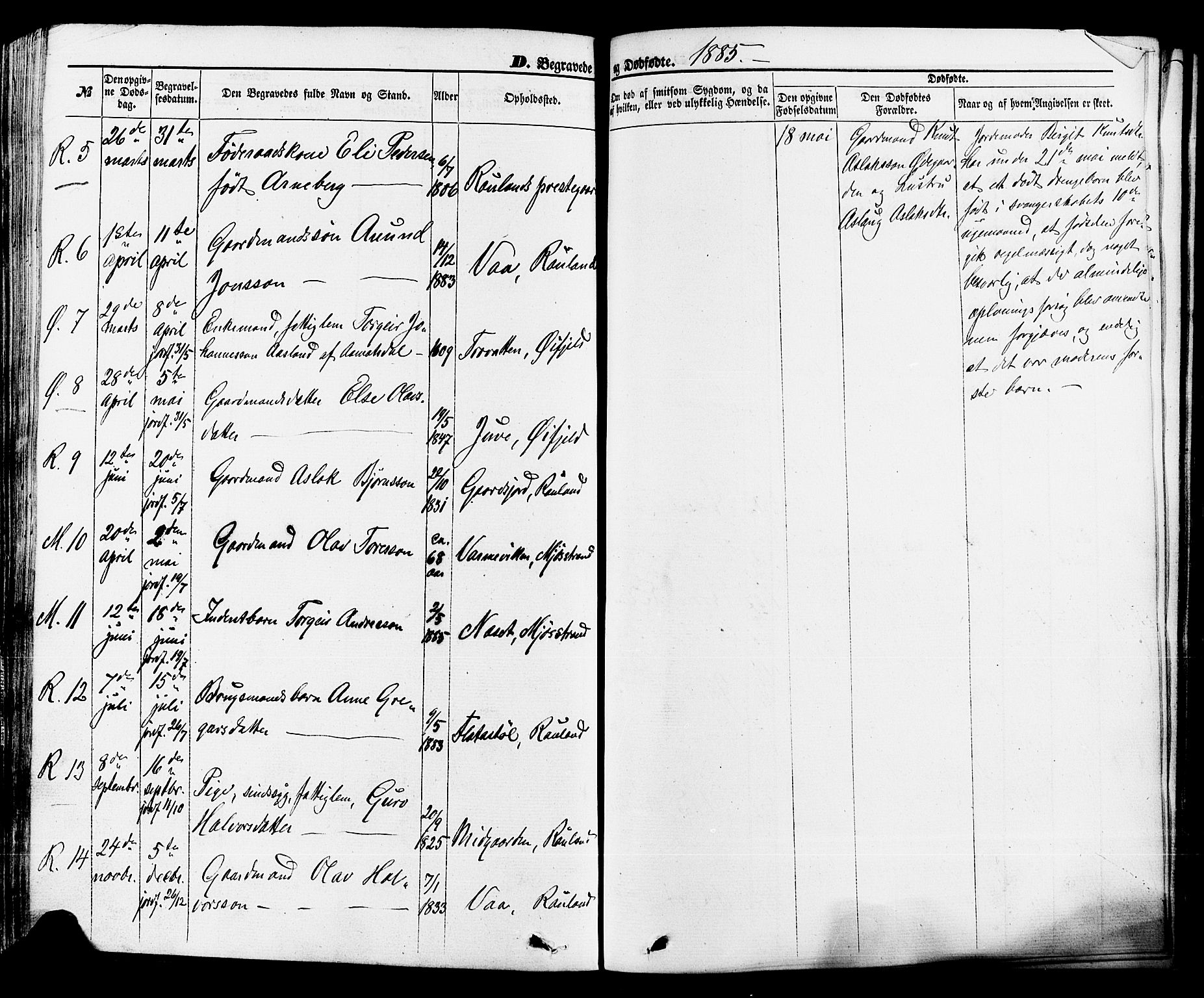 Rauland kirkebøker, SAKO/A-292/F/Fa/L0003: Parish register (official) no. 3, 1859-1886, p. 303