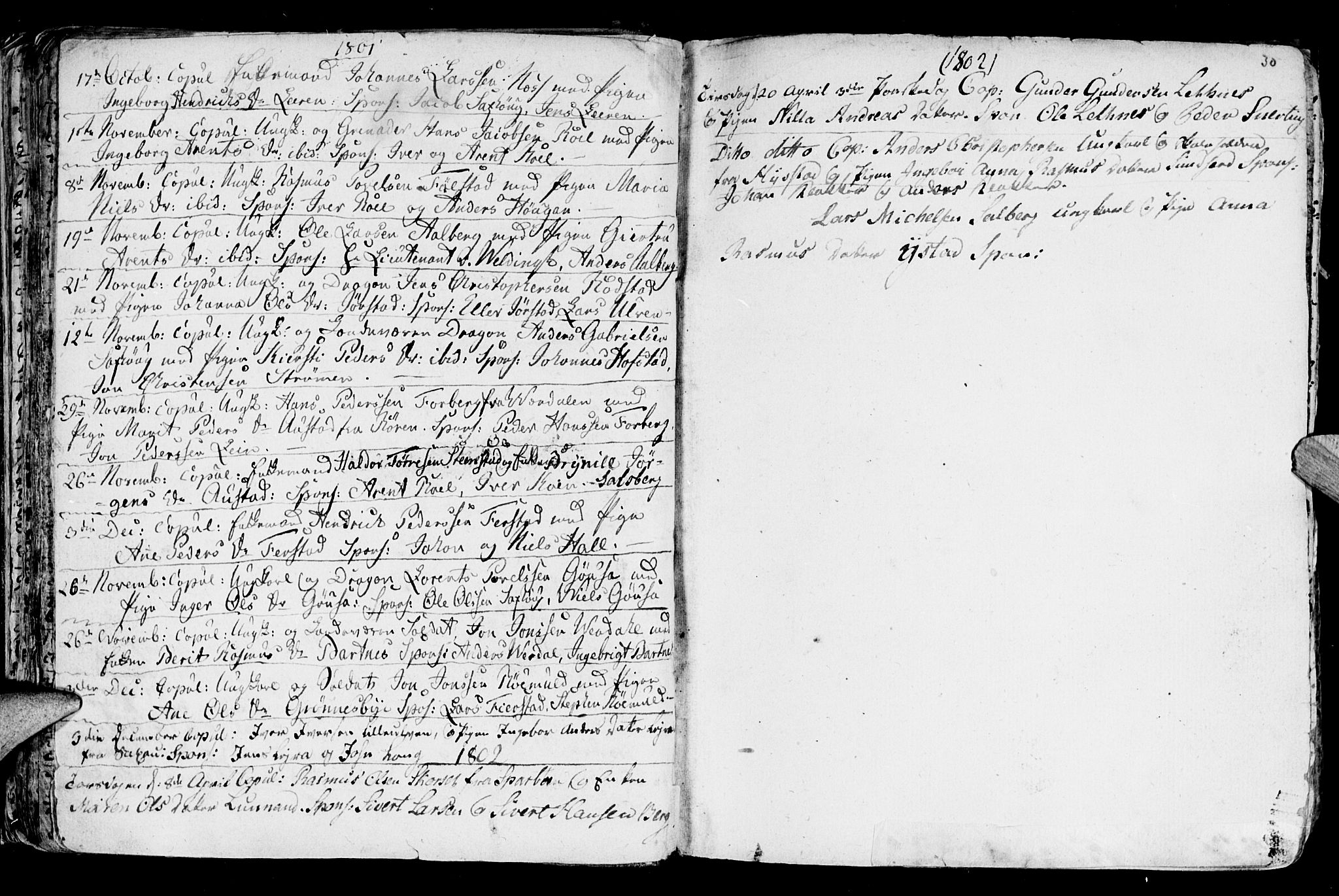 Ministerialprotokoller, klokkerbøker og fødselsregistre - Nord-Trøndelag, SAT/A-1458/730/L0273: Parish register (official) no. 730A02, 1762-1802, p. 30