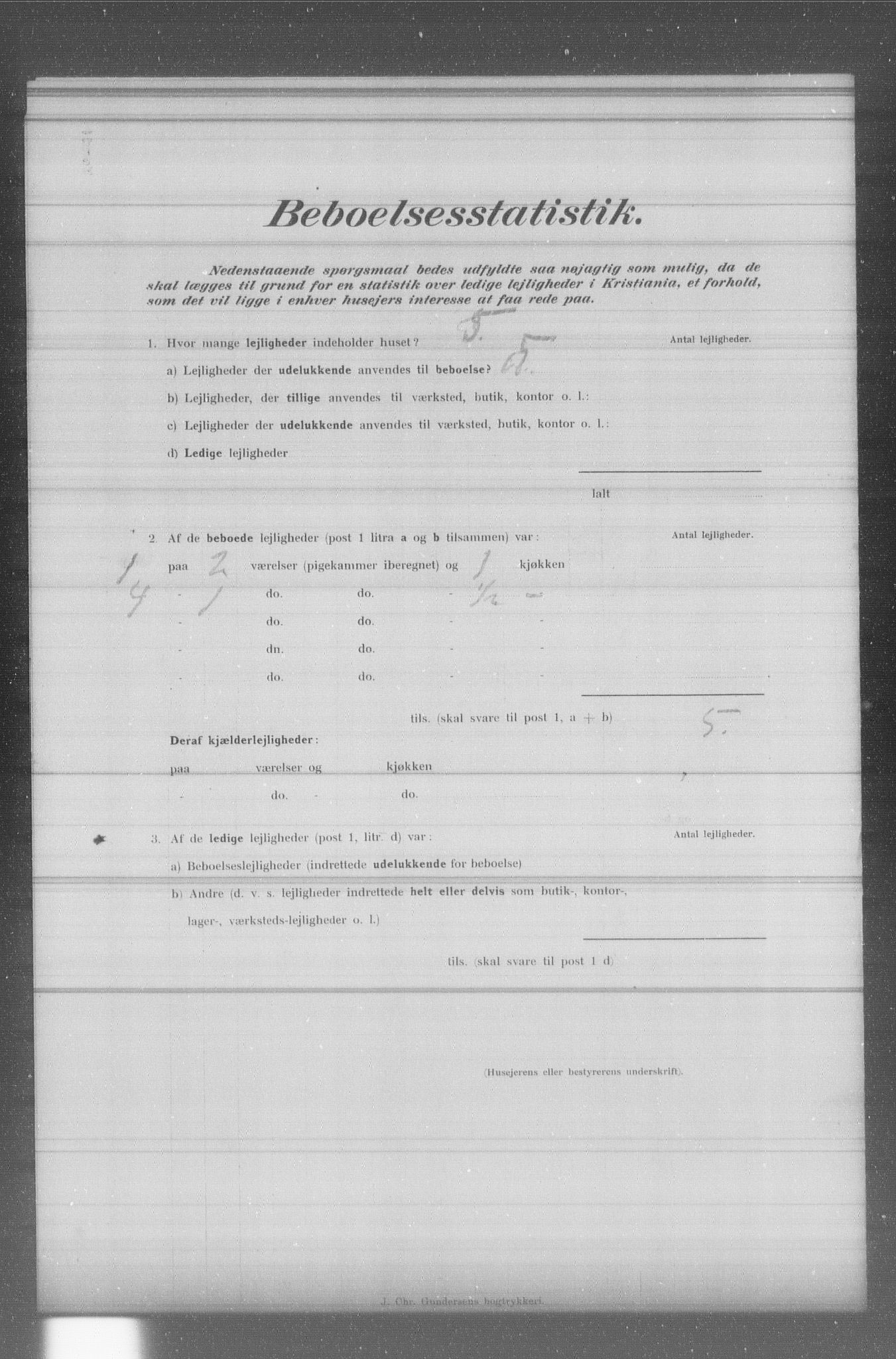 OBA, Municipal Census 1902 for Kristiania, 1902, p. 3368