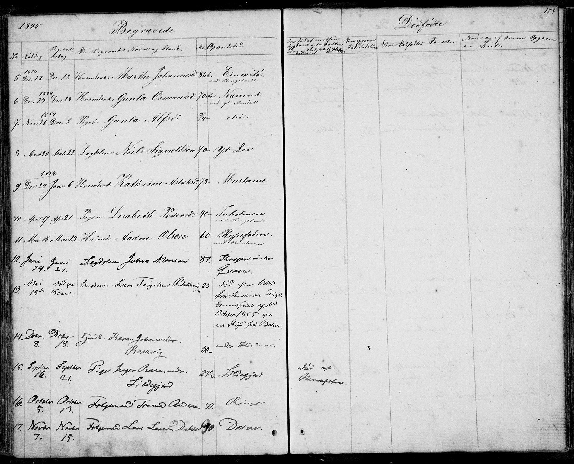 Nedstrand sokneprestkontor, AV/SAST-A-101841/01/IV: Parish register (official) no. A 8, 1839-1860, p. 173