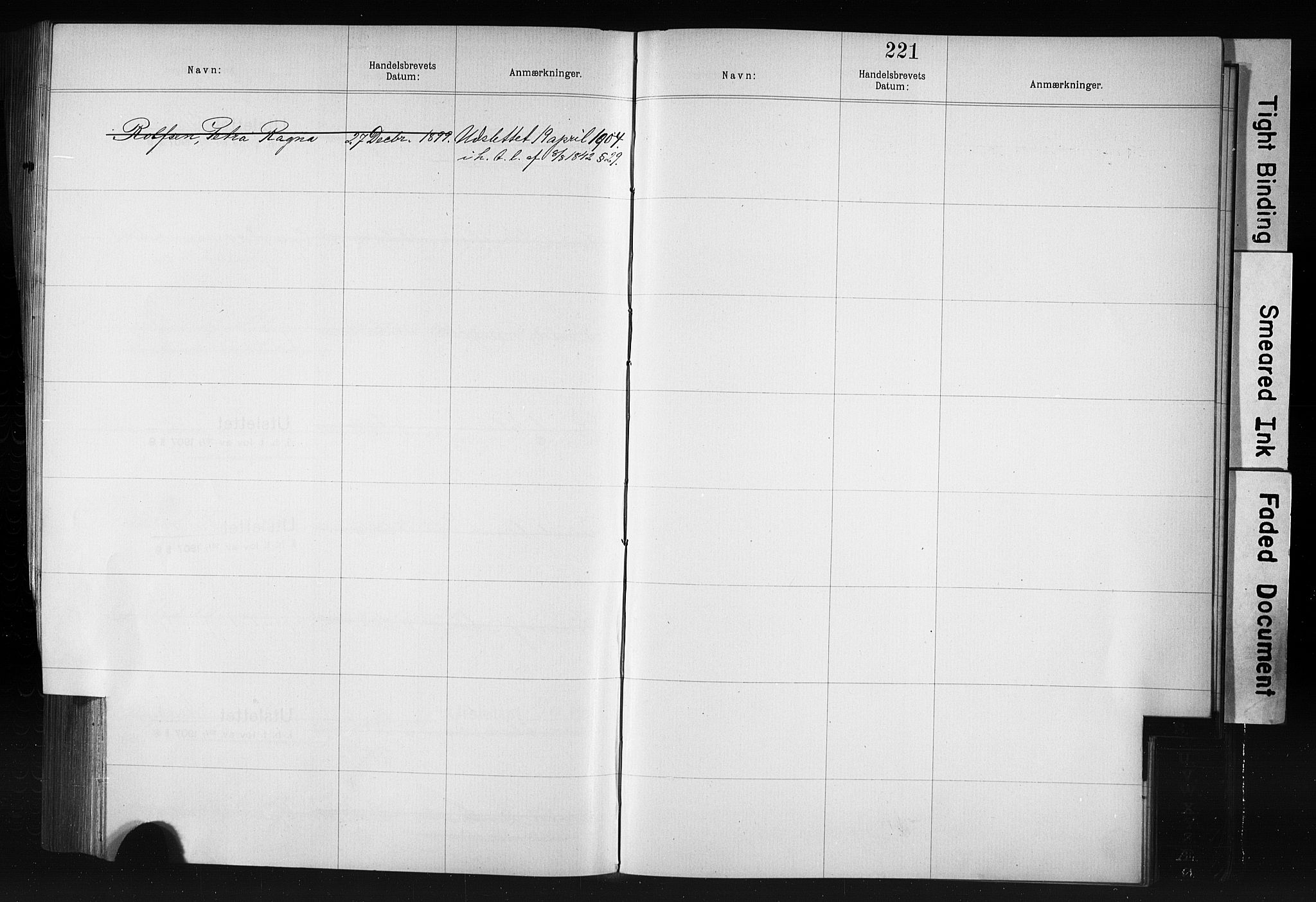 Kristiania magistrat, SAO/A-10711/F/Fb/L0006: Borgerrulle, 1879-1899, p. 189