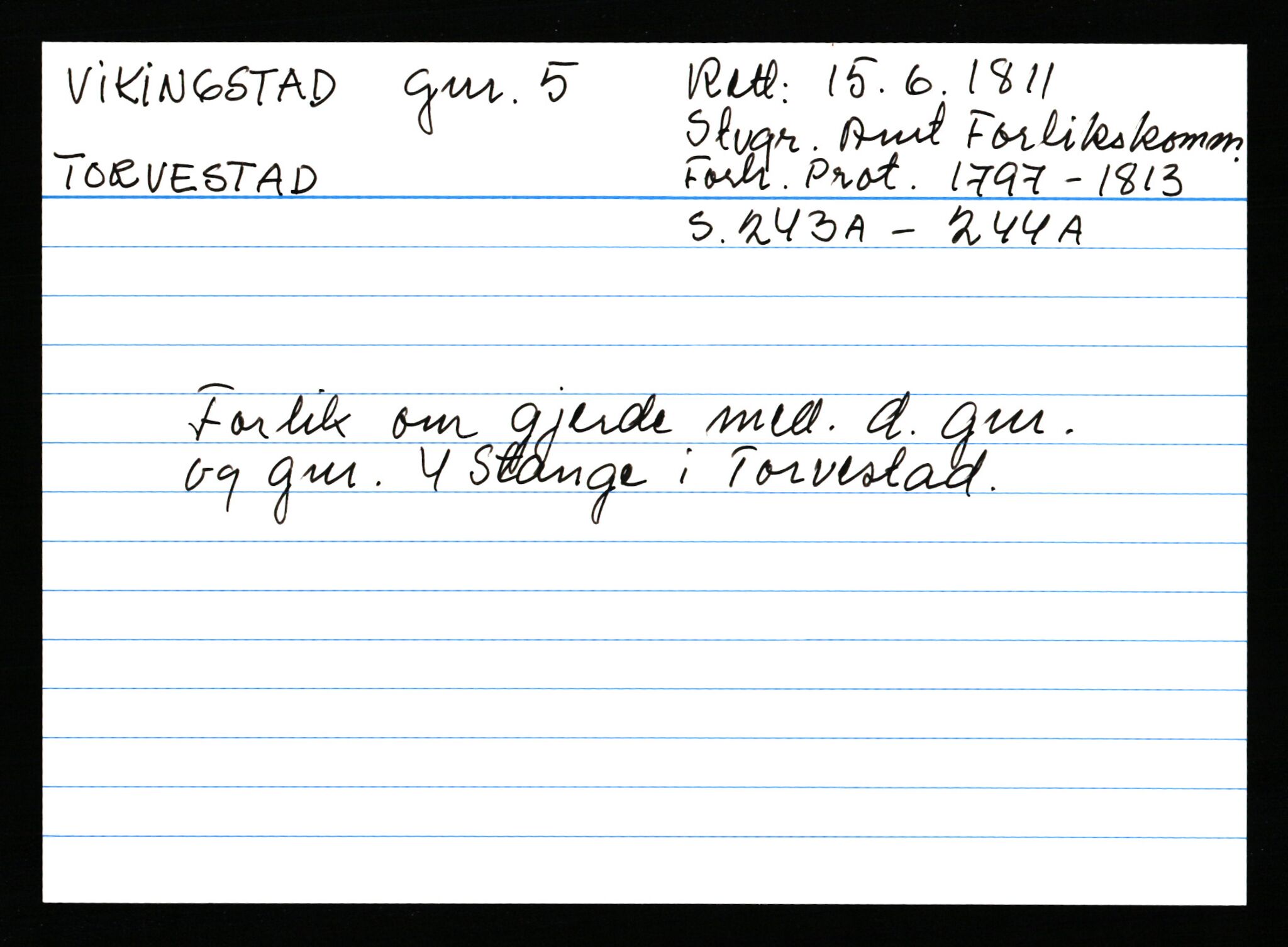 Statsarkivet i Stavanger, AV/SAST-A-101971/03/Y/Ym/L0067: Åstedskort sortert etter gårdsnavn: Vik - Vold, 1600-1950, p. 189