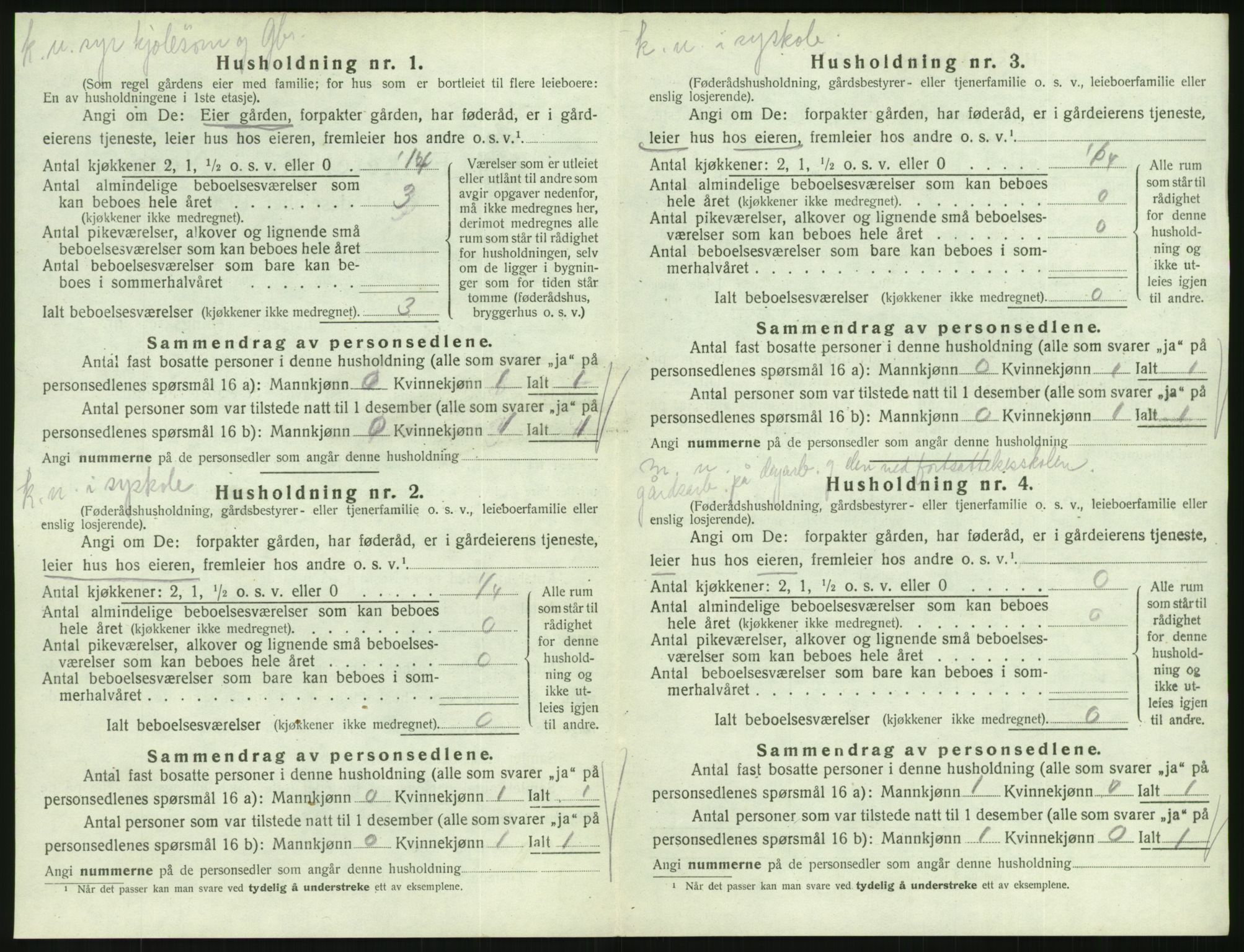 SAK, 1920 census for Konsmo, 1920, p. 47