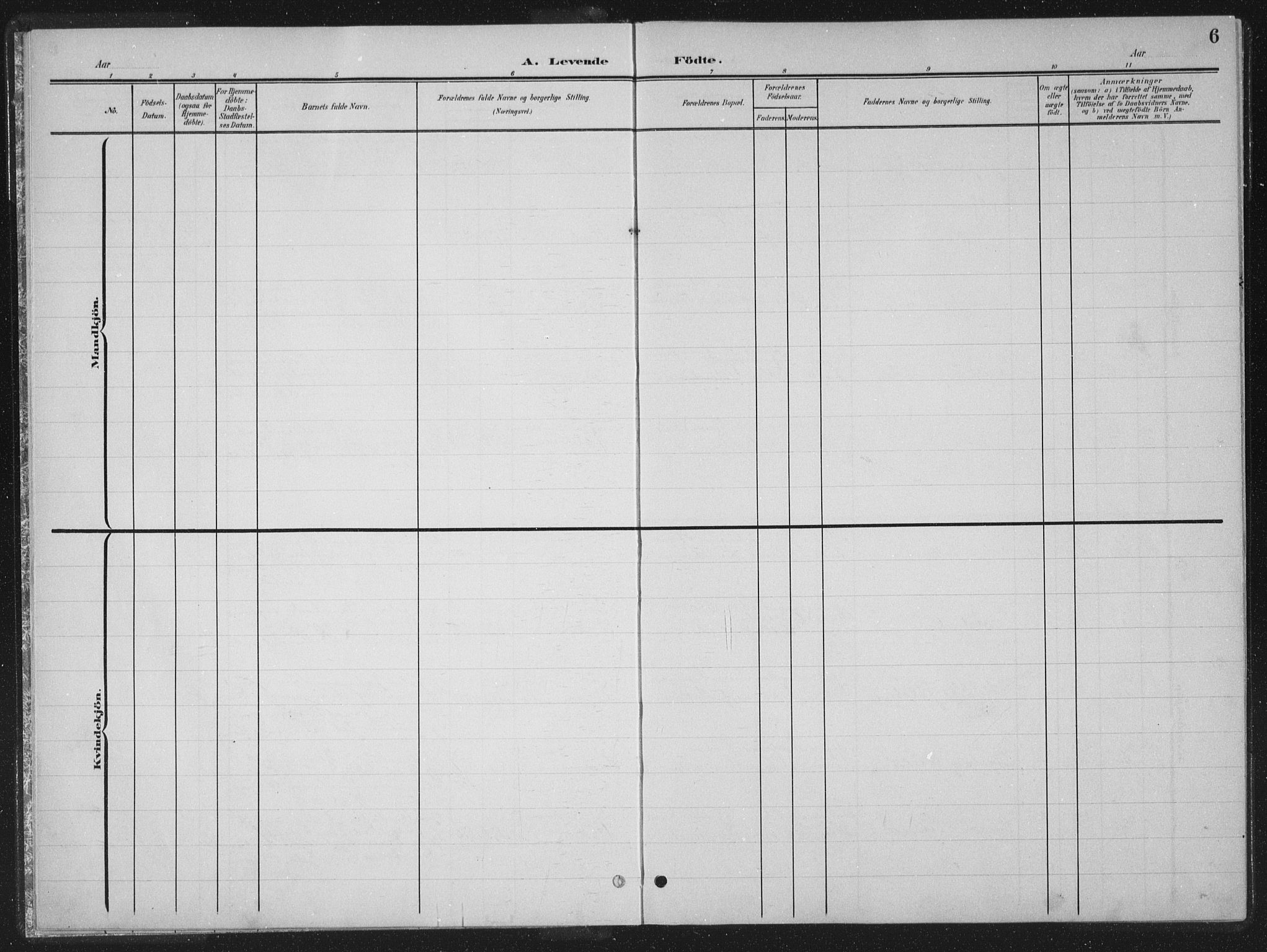 Ministerialprotokoller, klokkerbøker og fødselsregistre - Nord-Trøndelag, SAT/A-1458/770/L0591: Parish register (copy) no. 770C02, 1902-1940, p. 6