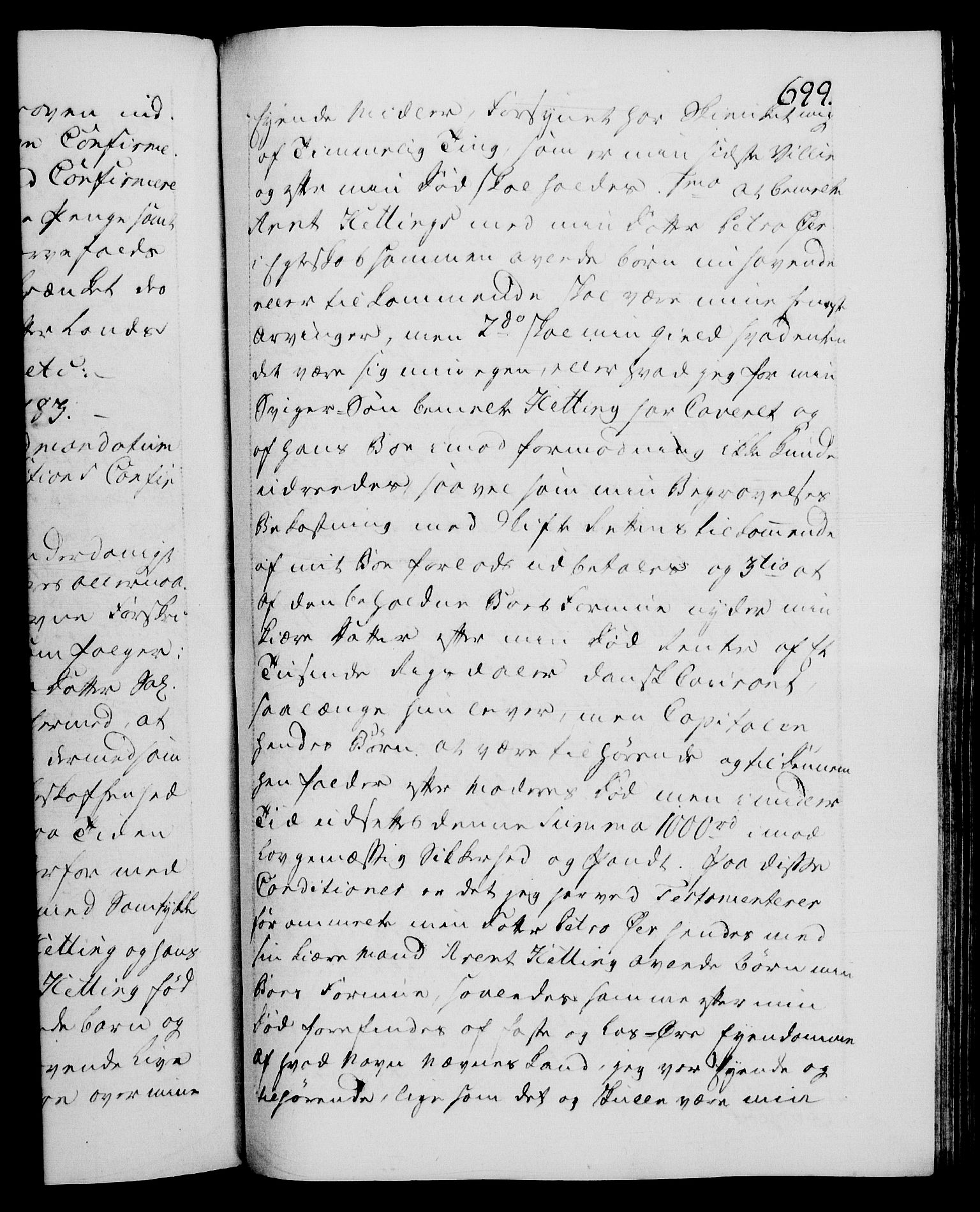 Danske Kanselli 1572-1799, RA/EA-3023/F/Fc/Fca/Fcaa/L0049: Norske registre, 1782-1783, p. 699a