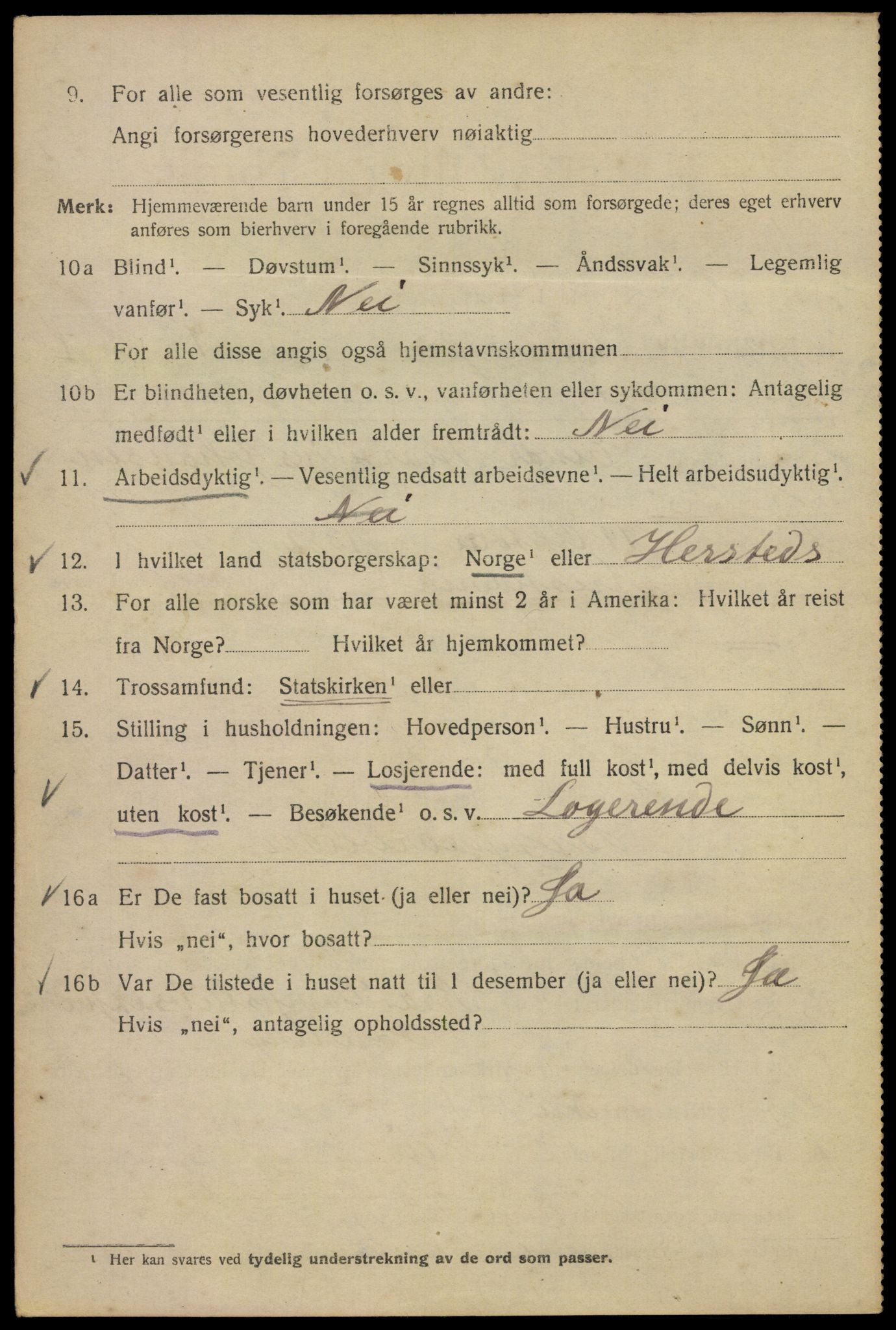 SAO, 1920 census for Kristiania, 1920, p. 181794