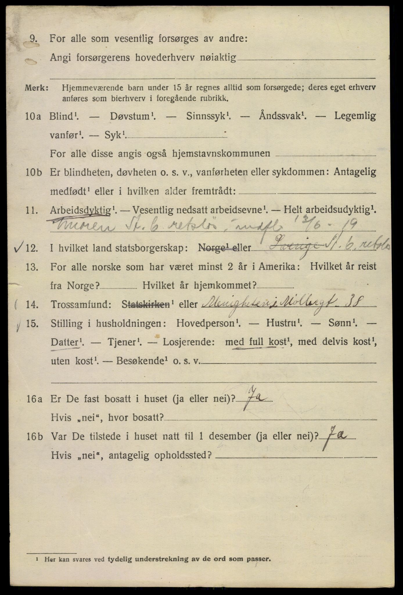 SAO, 1920 census for Kristiania, 1920, p. 476204