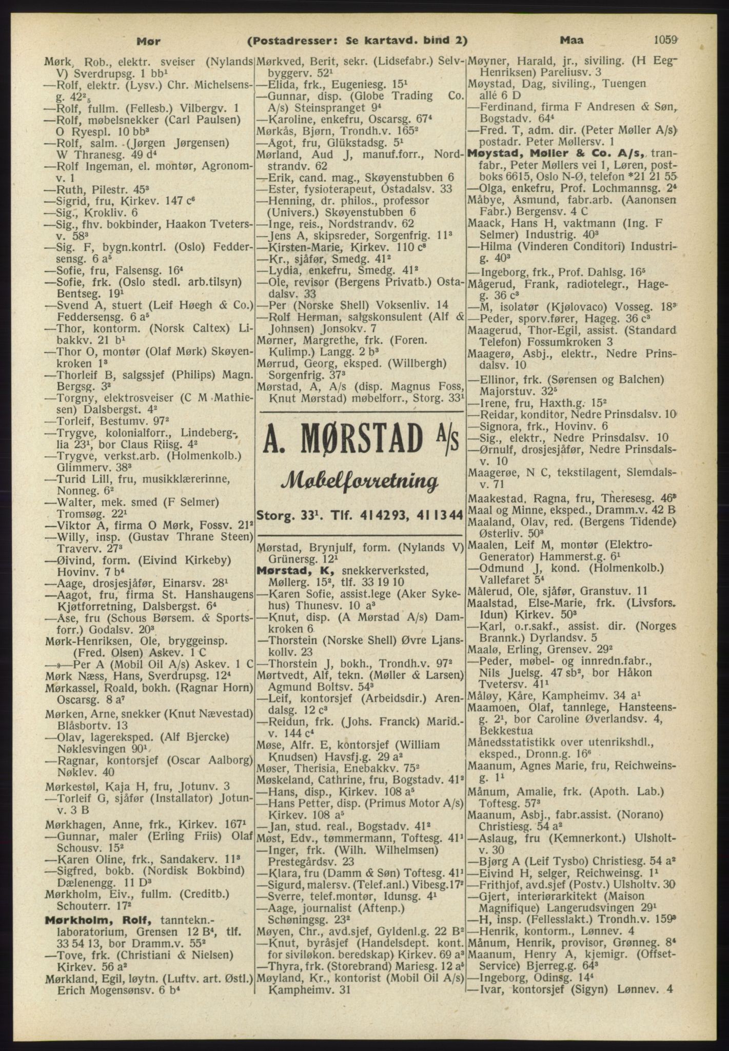 Kristiania/Oslo adressebok, PUBL/-, 1960-1961, p. 1059