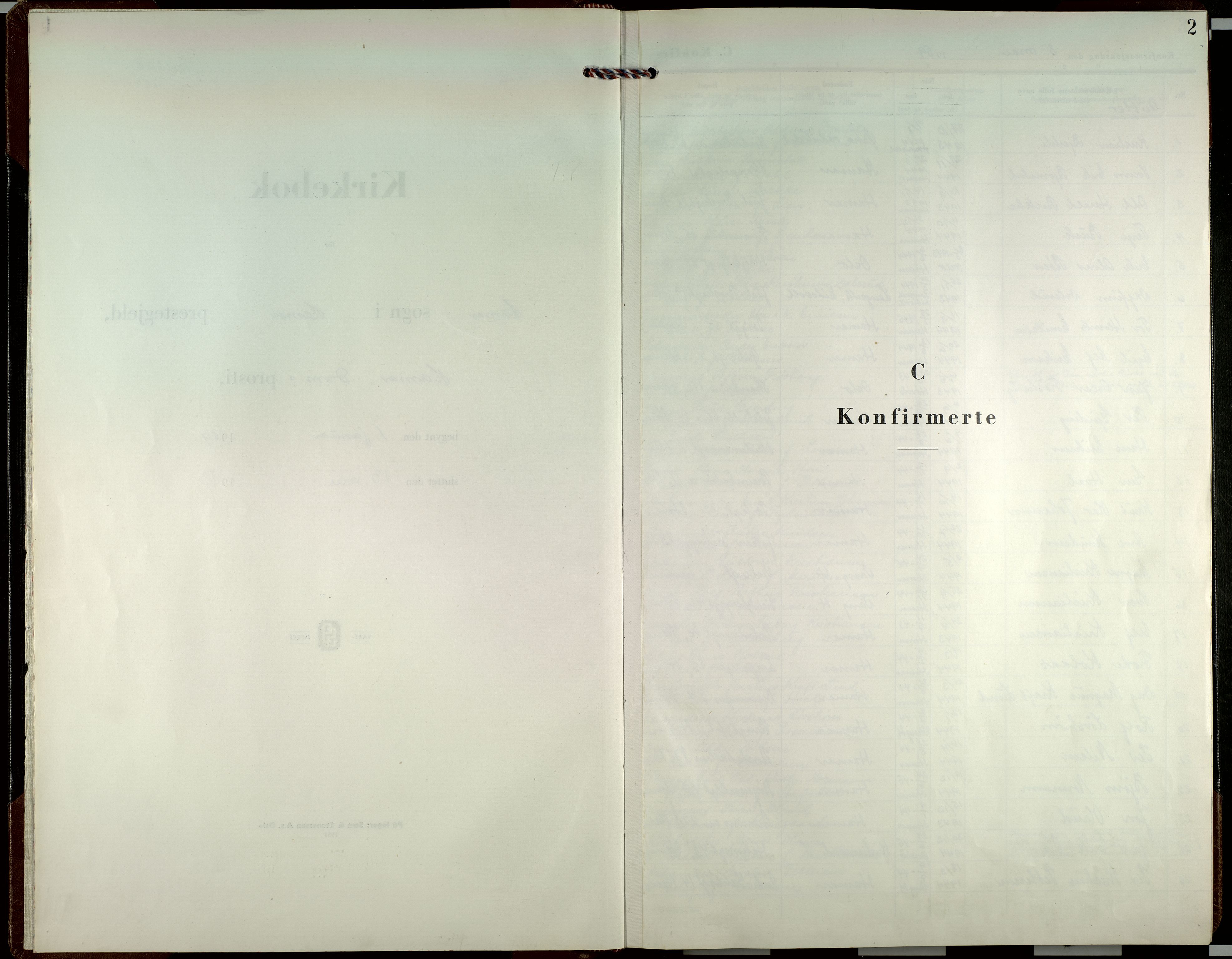 Hamar prestekontor, AV/SAH-DOMPH-002/H/Ha/Haa/L0012: Parish register (official) no. 12, 1959-1973, p. 2