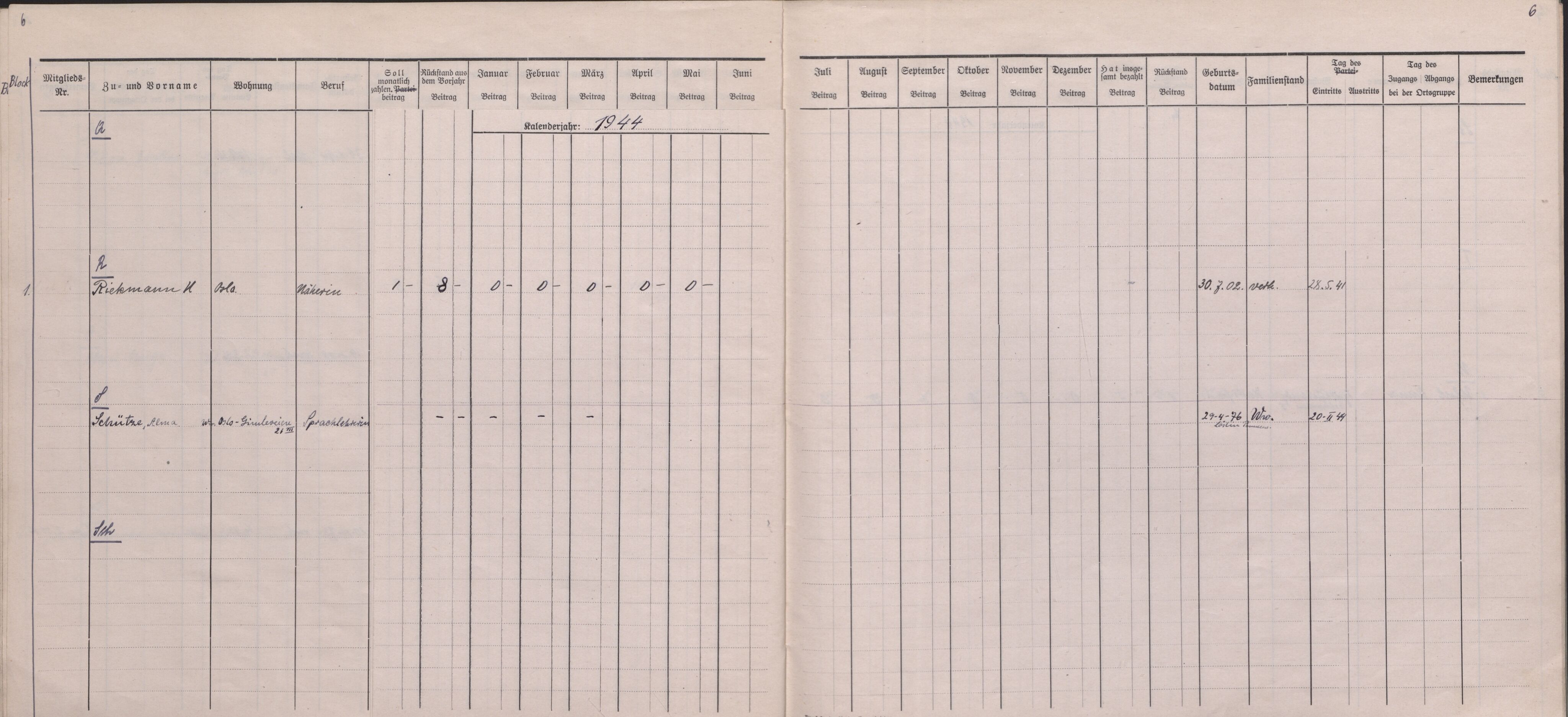 Forsvarets Overkommando. 2 kontor. Arkiv 11.4. Spredte tyske arkivsaker, AV/RA-RAFA-7031/D/Dar/Darb/L0016: Reichskommissariat - NSDAP in Norwegen, 1941-1944, p. 72