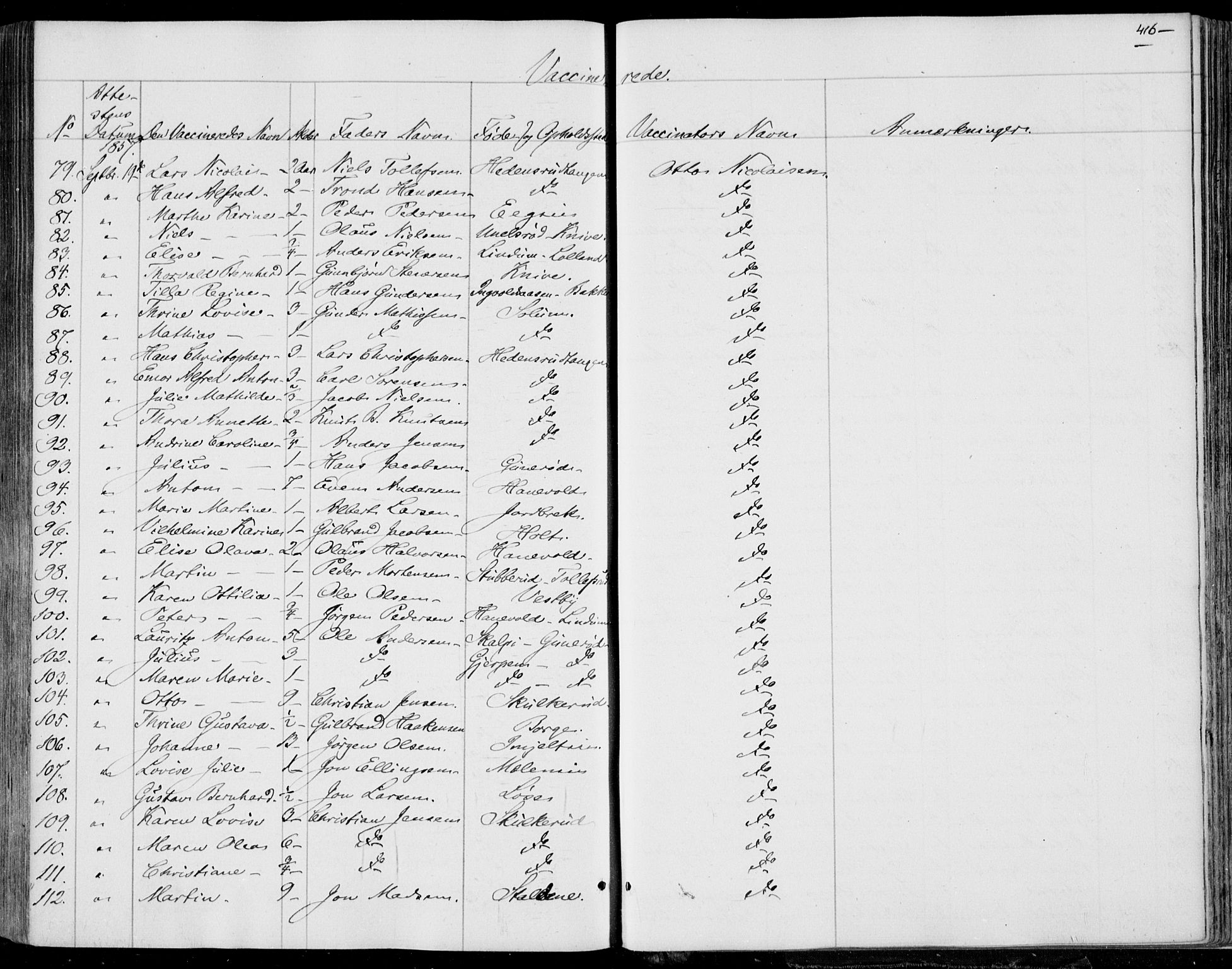 Skoger kirkebøker, AV/SAKO-A-59/F/Fa/L0003: Parish register (official) no. I 3, 1842-1861, p. 416