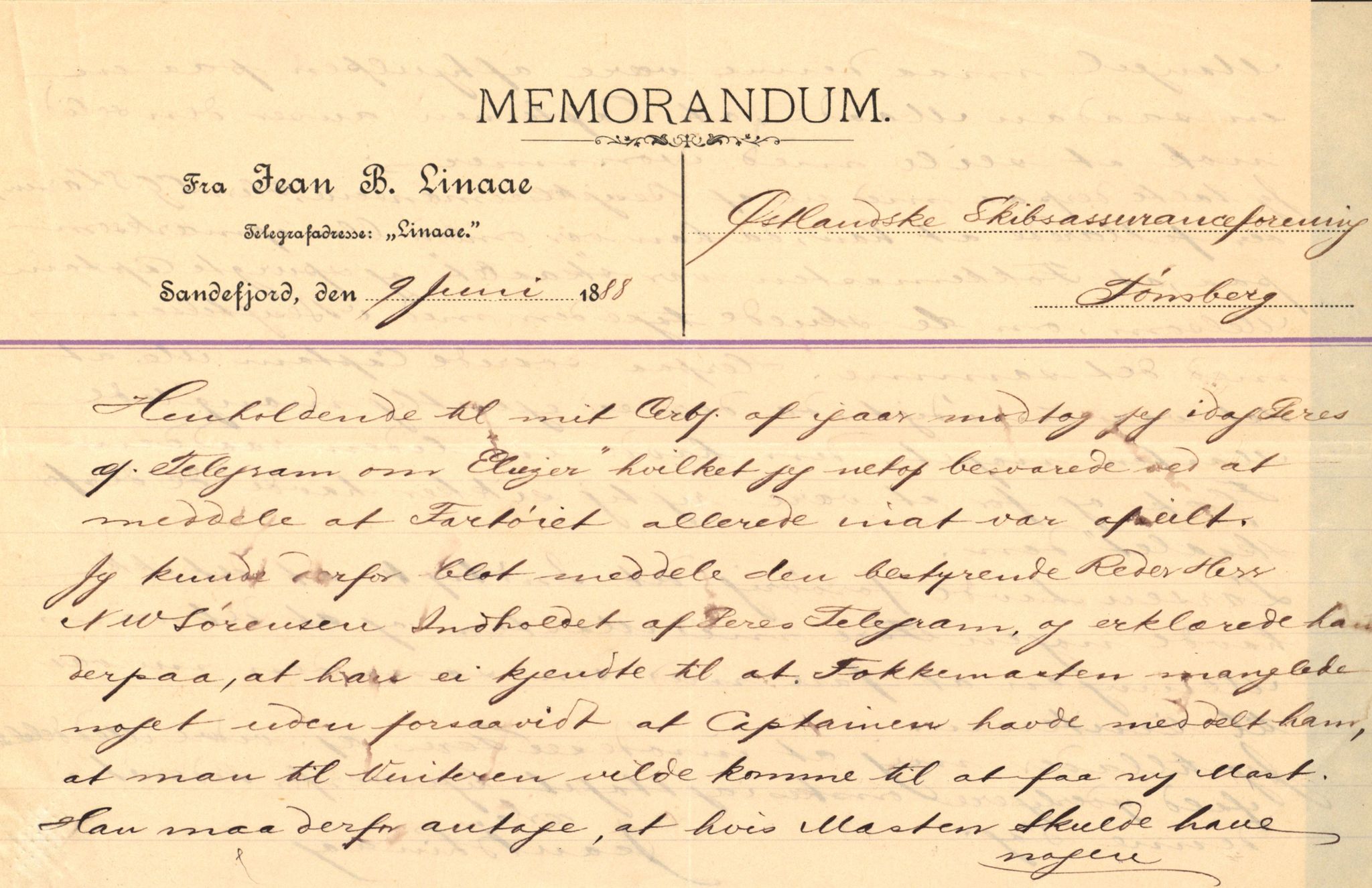 Pa 63 - Østlandske skibsassuranceforening, VEMU/A-1079/G/Ga/L0023/0004: Havaridokumenter / Petrus, Eimund, Eidsvold, Electra, Eliezer, Elise, 1888, p. 36