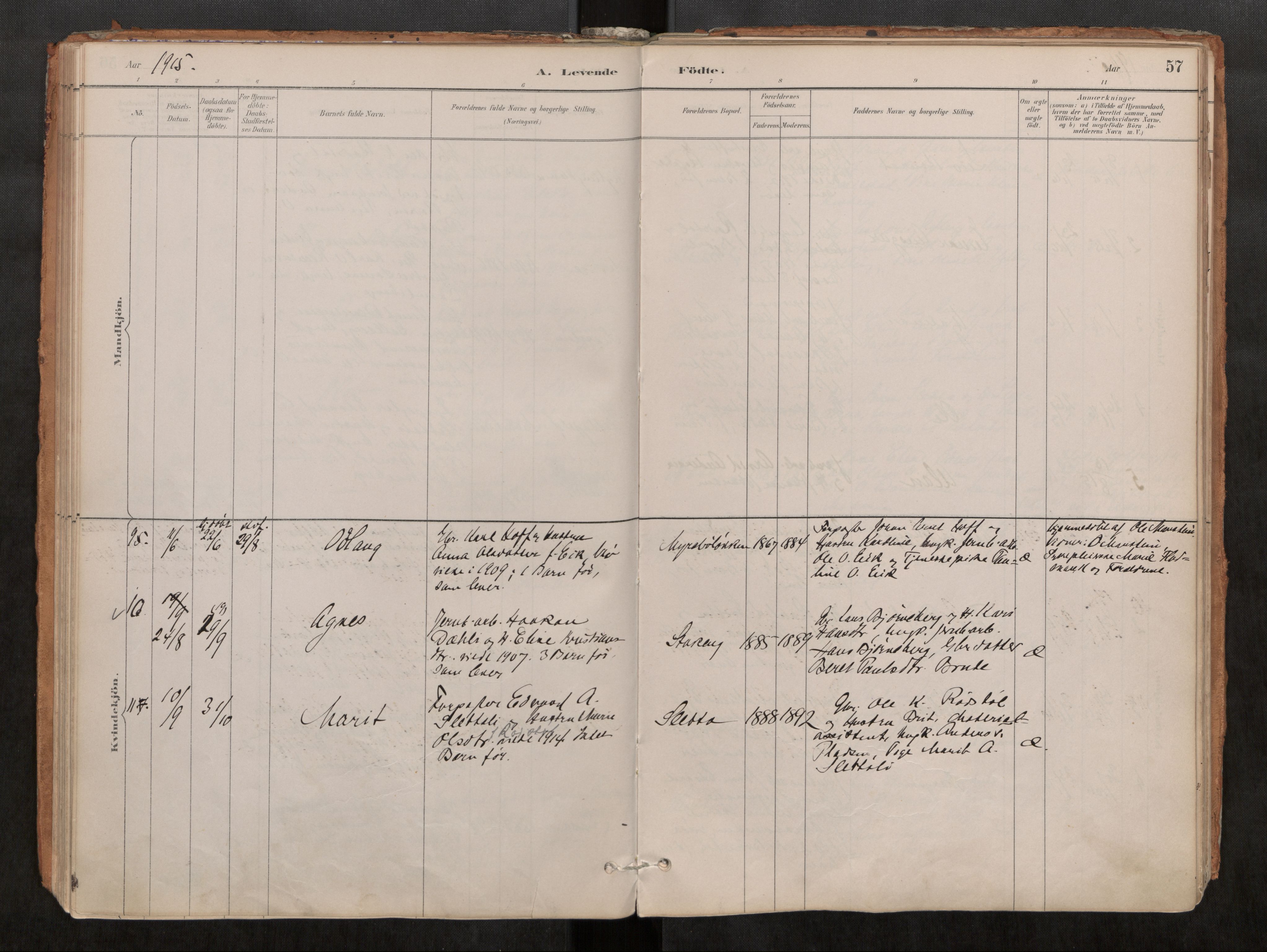 Ministerialprotokoller, klokkerbøker og fødselsregistre - Møre og Romsdal, AV/SAT-A-1454/546/L0599: Parish register (official) no. 546A03, 1882-1920, p. 57