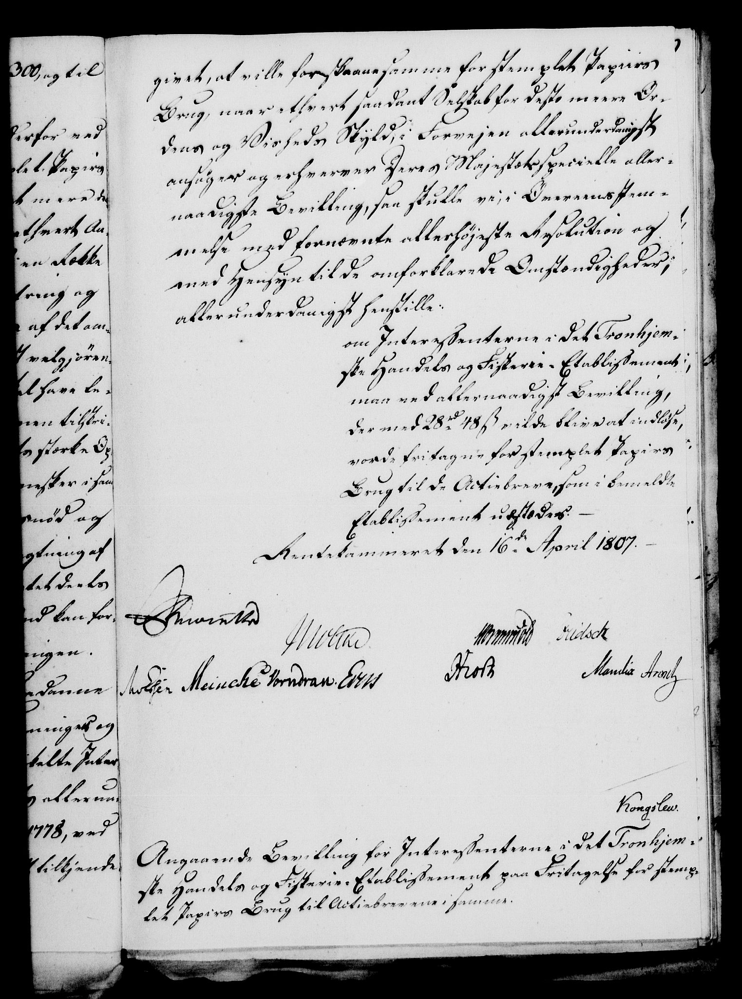 Rentekammeret, Kammerkanselliet, AV/RA-EA-3111/G/Gf/Gfa/L0089: Norsk relasjons- og resolusjonsprotokoll (merket RK 52.89), 1807, p. 300