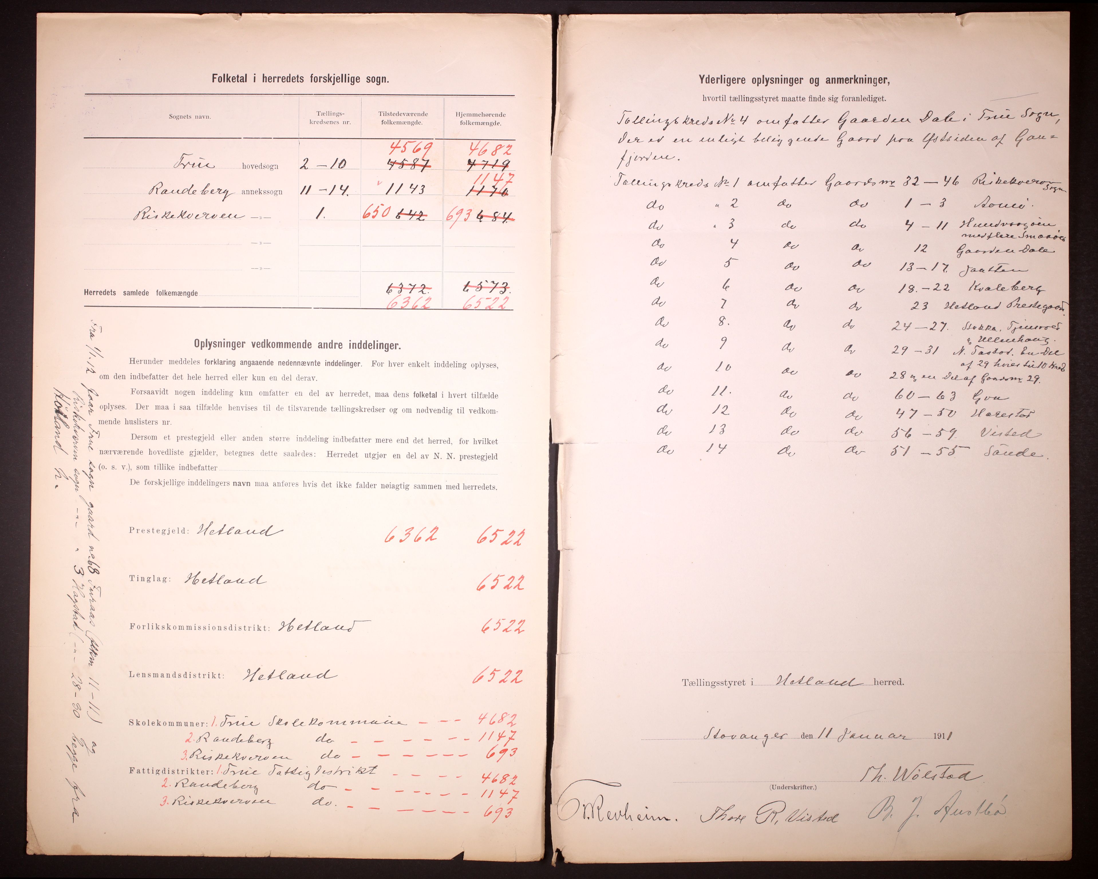 RA, 1910 census for Hetland, 1910, p. 4