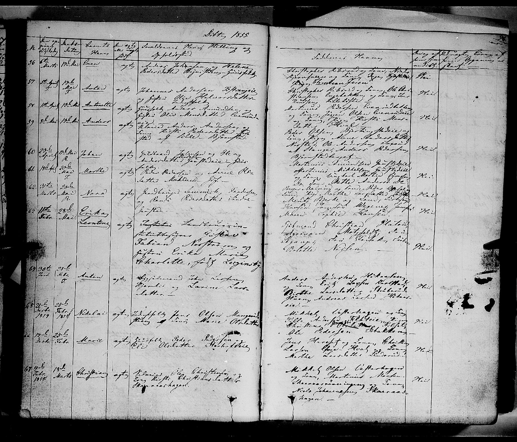 Romedal prestekontor, SAH/PREST-004/K/L0004: Parish register (official) no. 4, 1847-1861, p. 96