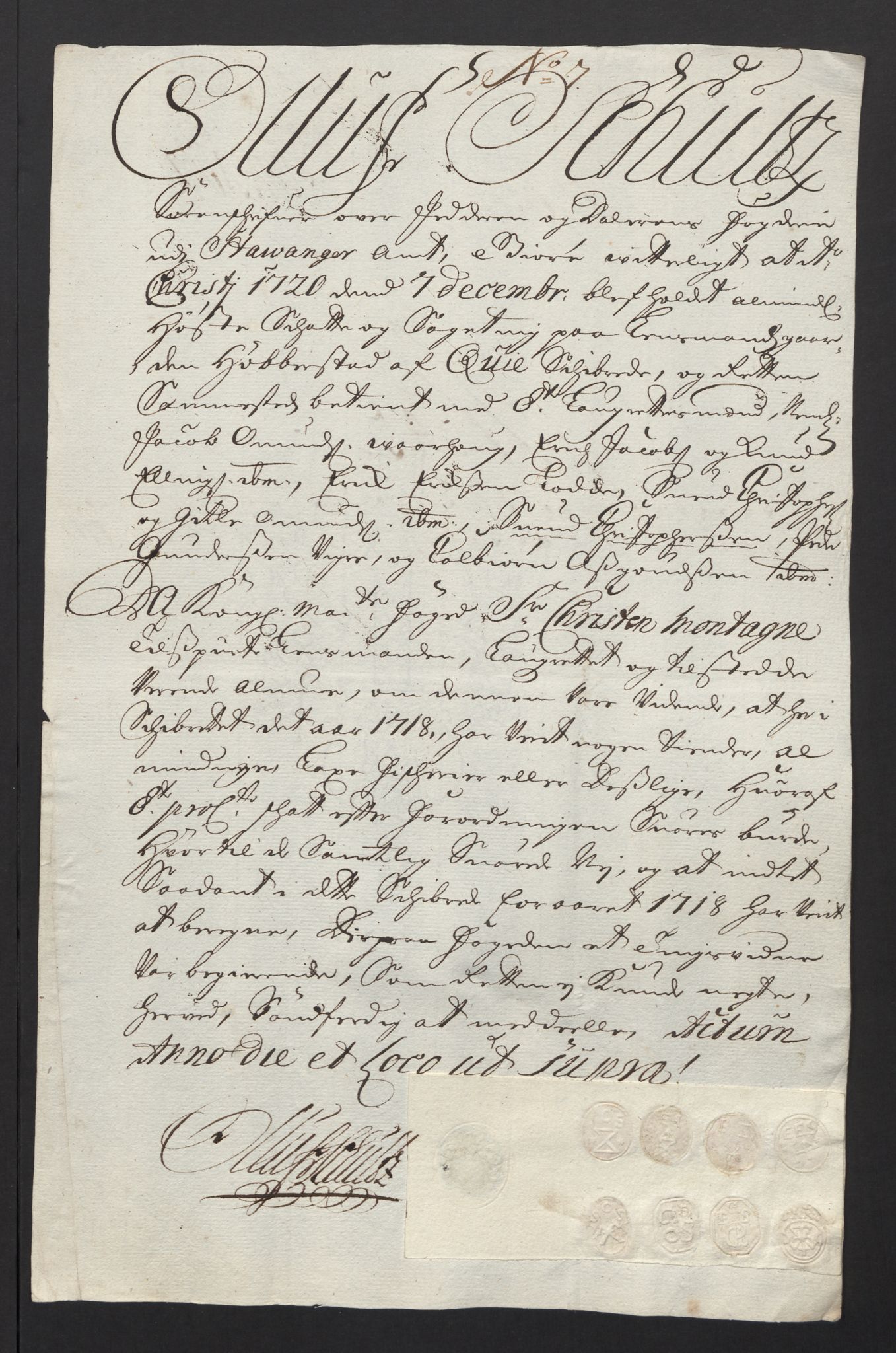 Rentekammeret inntil 1814, Reviderte regnskaper, Fogderegnskap, AV/RA-EA-4092/R46/L2744: Fogderegnskap Jæren og Dalane, 1718, p. 177