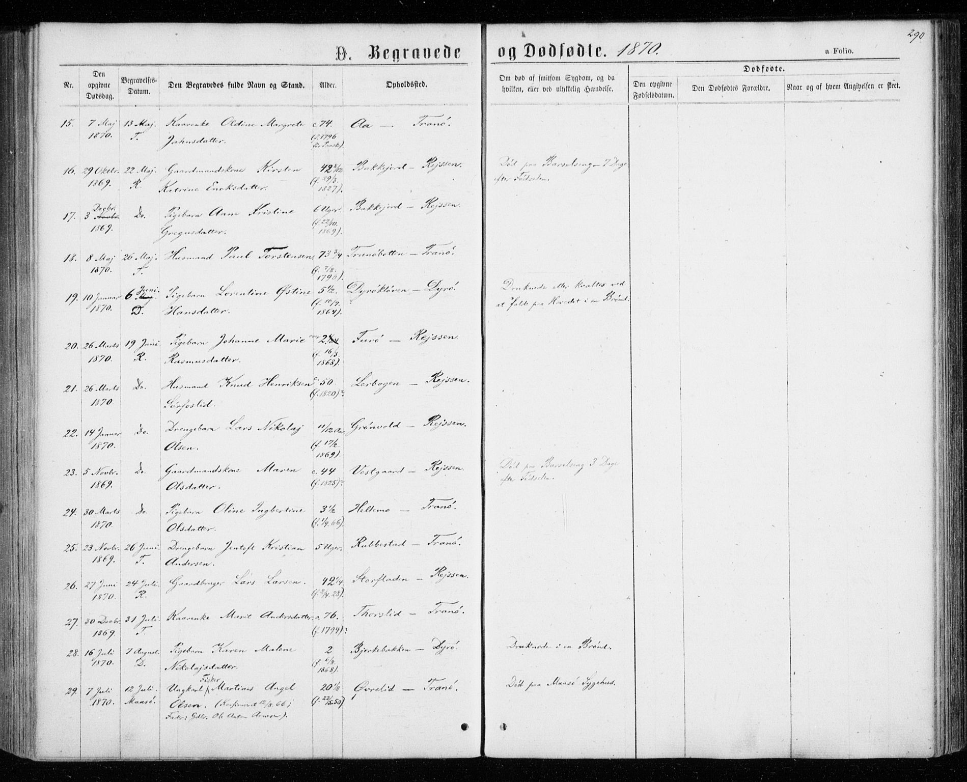 Tranøy sokneprestkontor, SATØ/S-1313/I/Ia/Iaa/L0008kirke: Parish register (official) no. 8, 1867-1877, p. 290