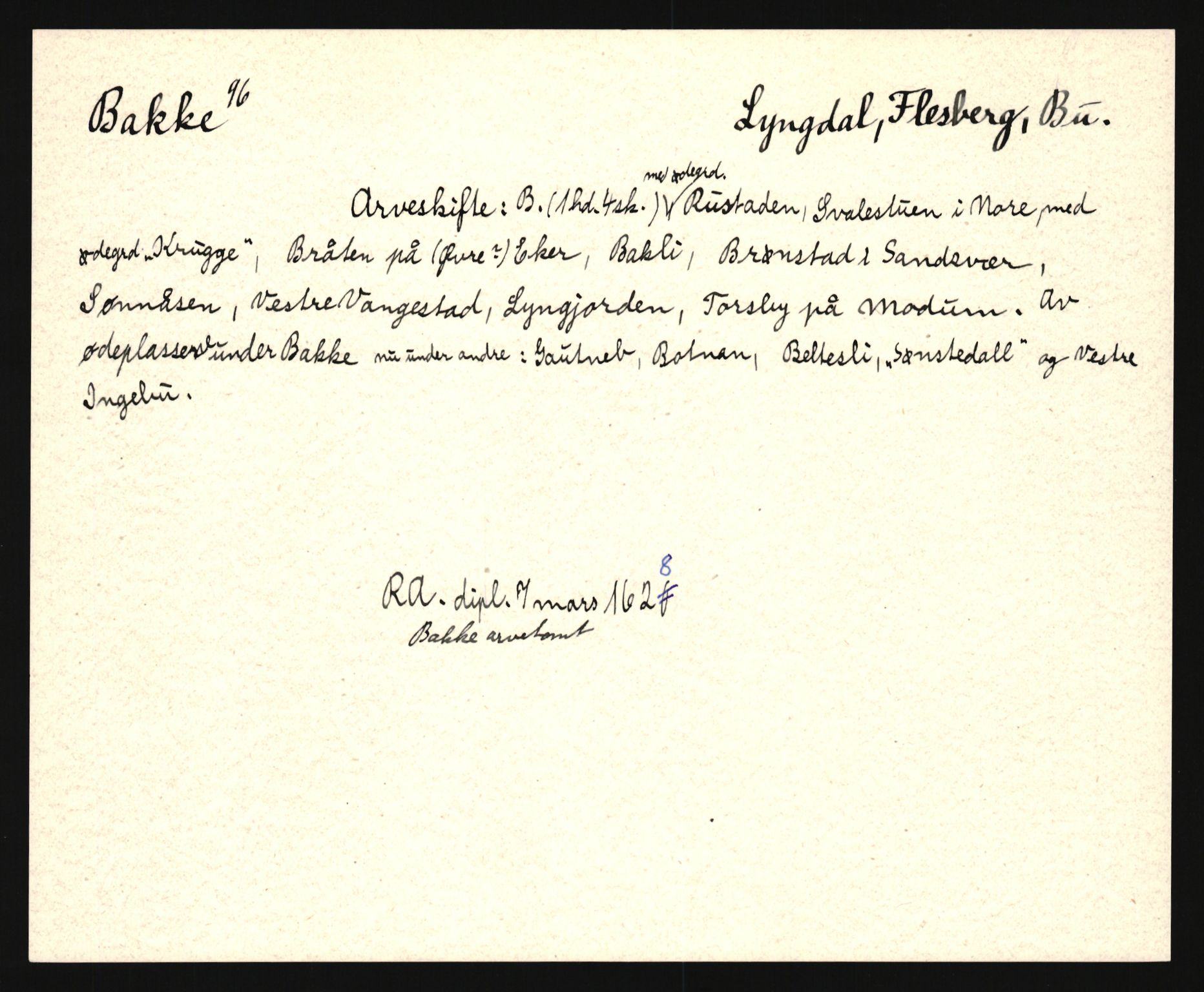 Riksarkivets diplomsamling, AV/RA-EA-5965/F35/F35e/L0017: Registreringssedler Buskerud 6, 1400-1700, p. 363