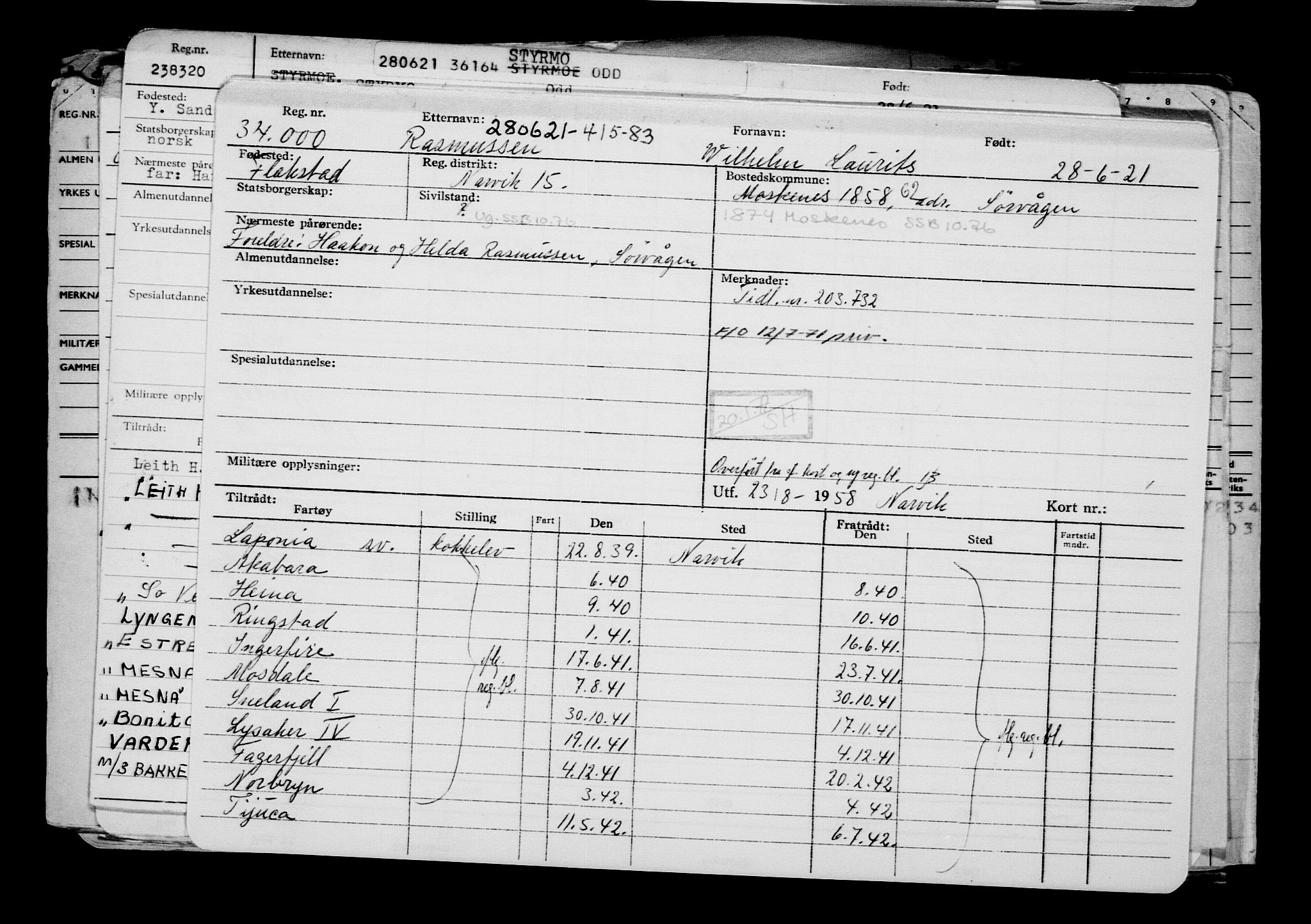 Direktoratet for sjømenn, AV/RA-S-3545/G/Gb/L0195: Hovedkort, 1921, p. 369