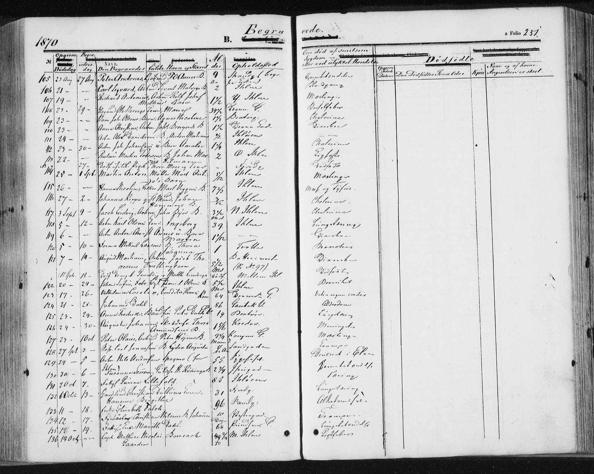 Ministerialprotokoller, klokkerbøker og fødselsregistre - Sør-Trøndelag, SAT/A-1456/602/L0115: Parish register (official) no. 602A13, 1860-1872, p. 251