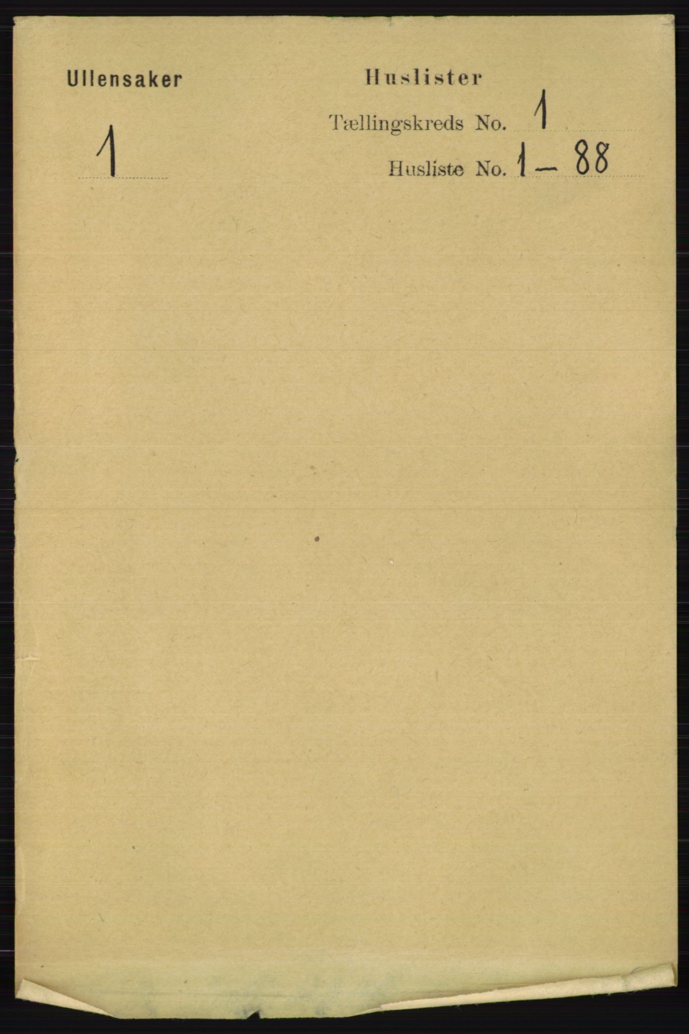 RA, 1891 census for 0235 Ullensaker, 1891, p. 36