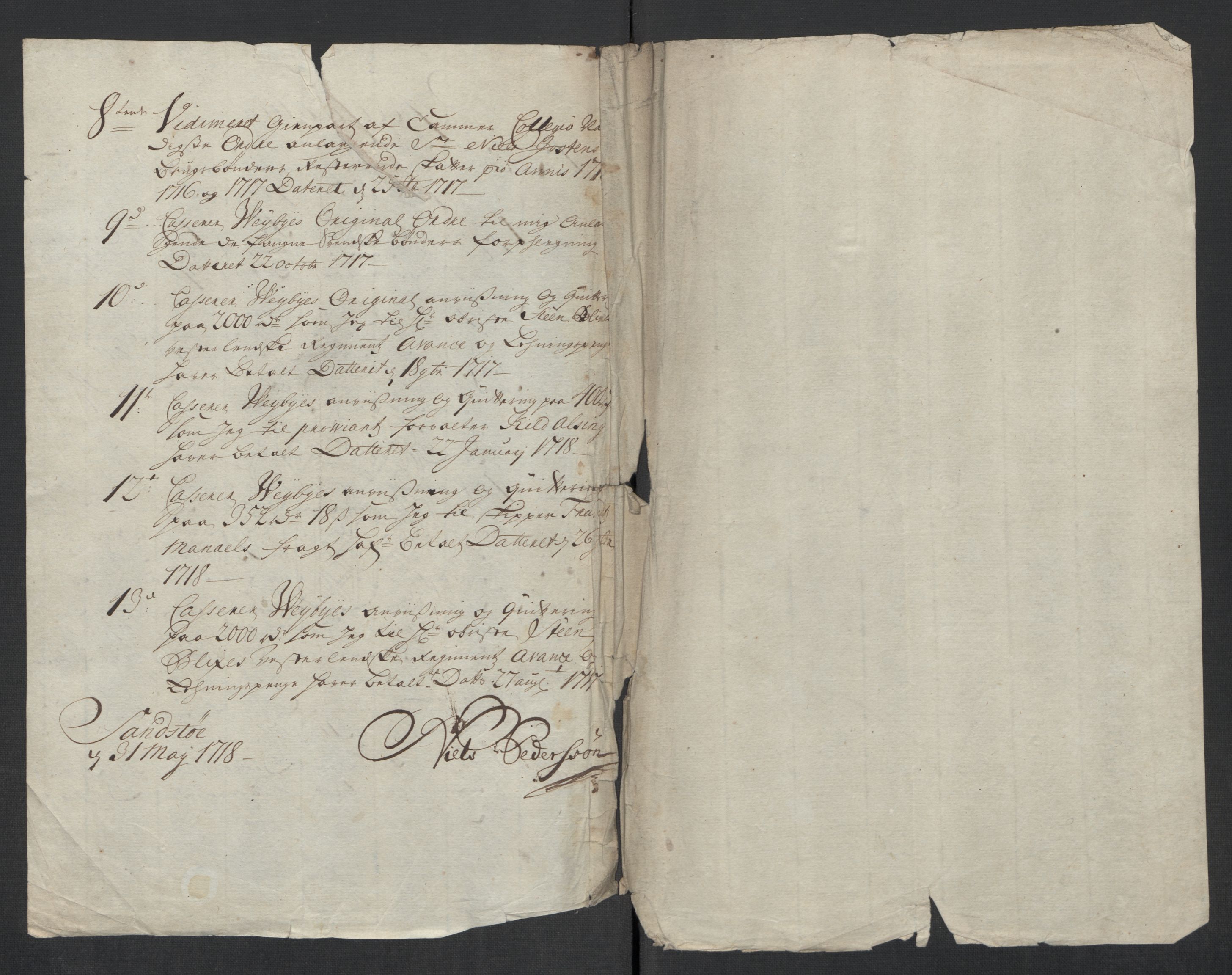 Rentekammeret inntil 1814, Reviderte regnskaper, Fogderegnskap, AV/RA-EA-4092/R39/L2326: Fogderegnskap Nedenes, 1717, p. 332