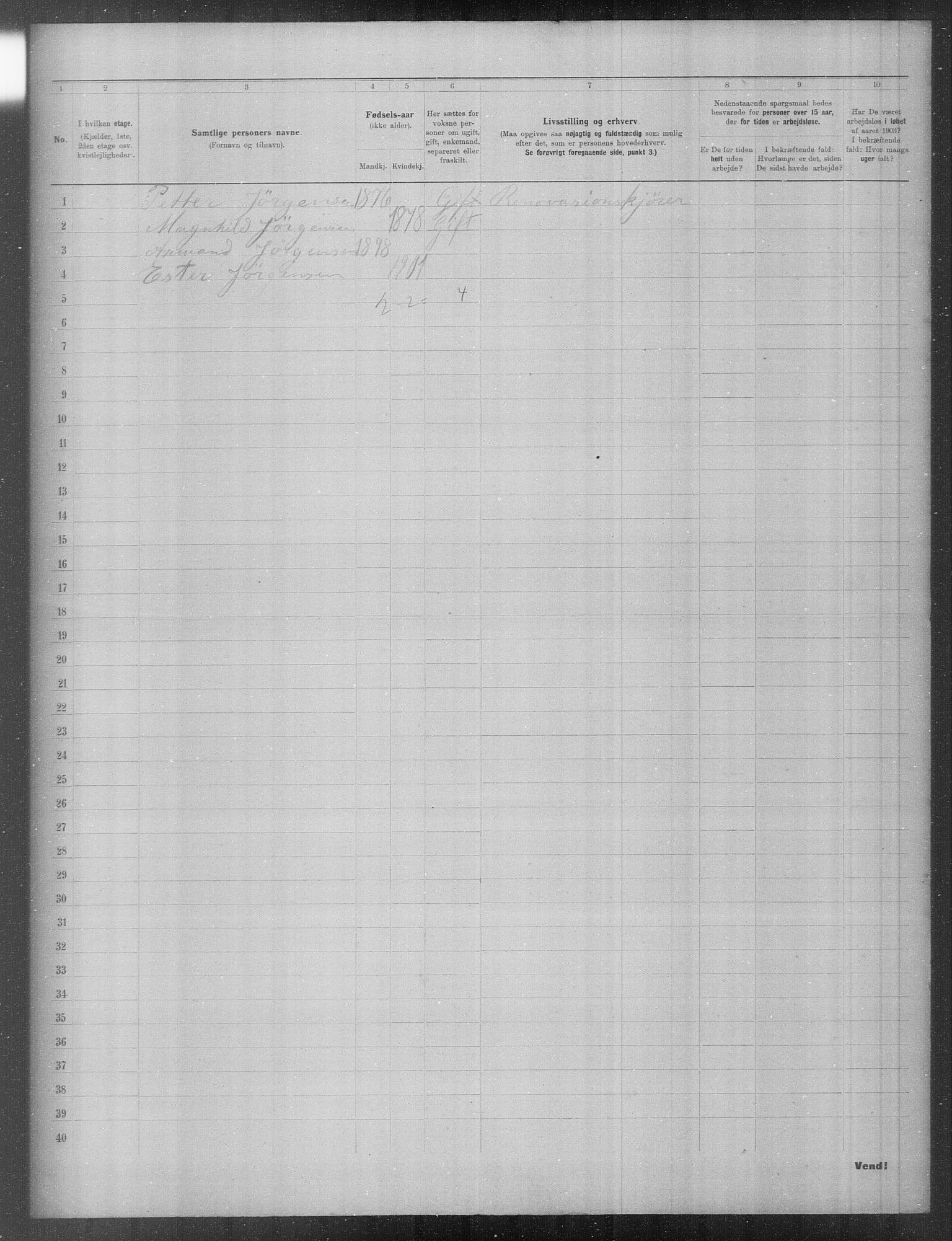 OBA, Municipal Census 1903 for Kristiania, 1903, p. 14542