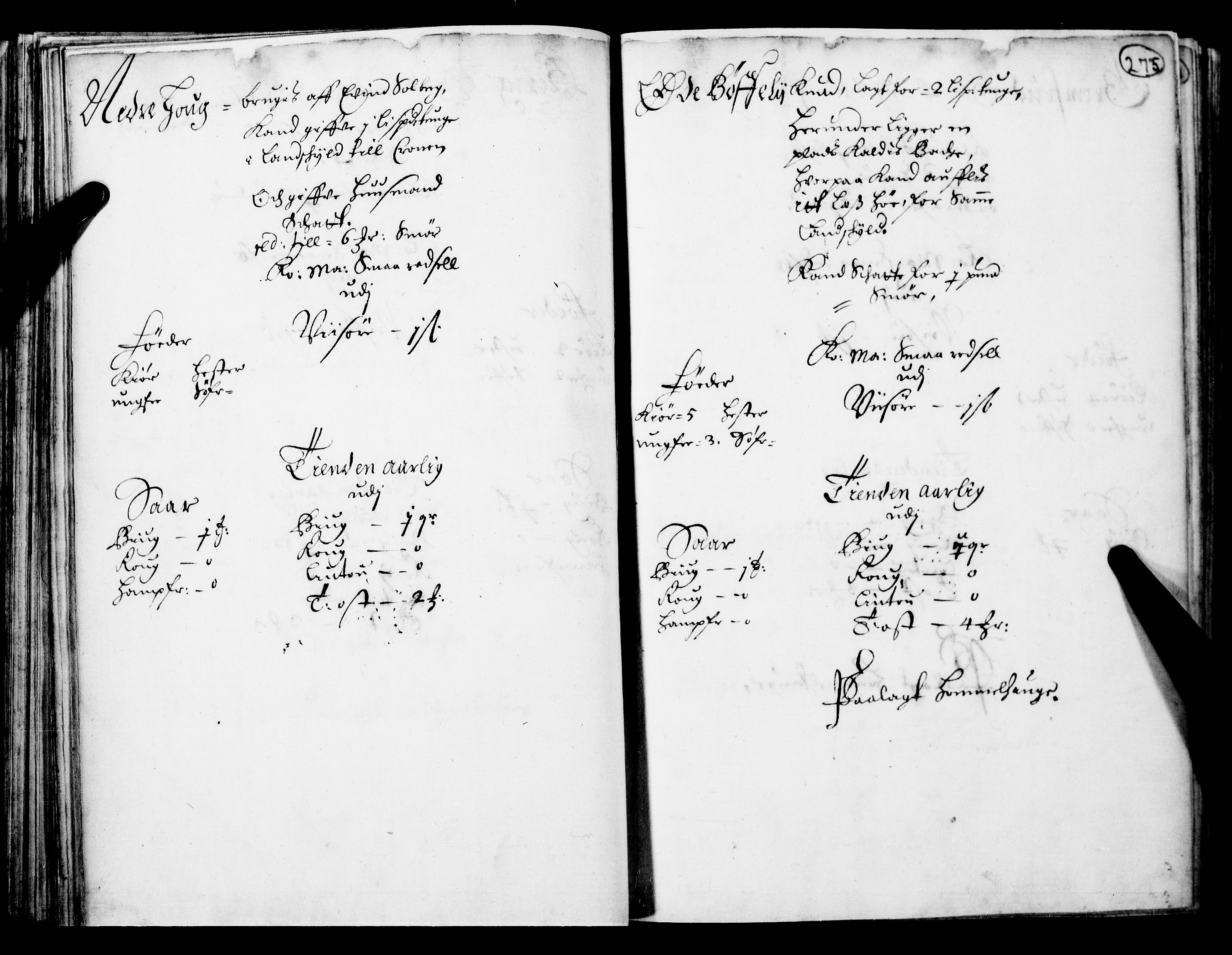 Rentekammeret inntil 1814, Realistisk ordnet avdeling, AV/RA-EA-4070/N/Nb/Nba/L0017: Hadeland og Valdres fogderi, 2. del, 1669, p. 274b-275a