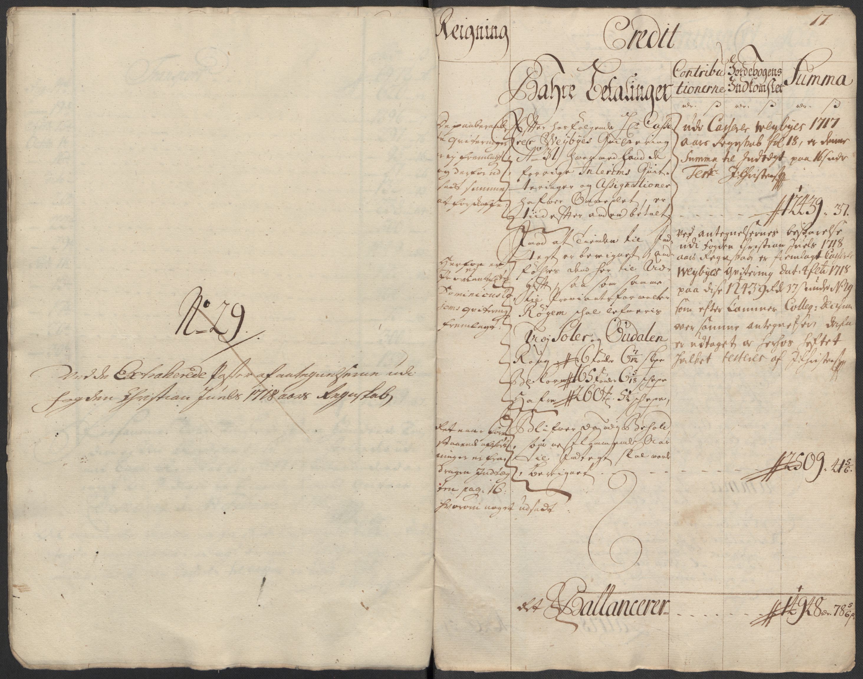 Rentekammeret inntil 1814, Reviderte regnskaper, Fogderegnskap, AV/RA-EA-4092/R13/L0856: Fogderegnskap Solør, Odal og Østerdal, 1717, p. 13