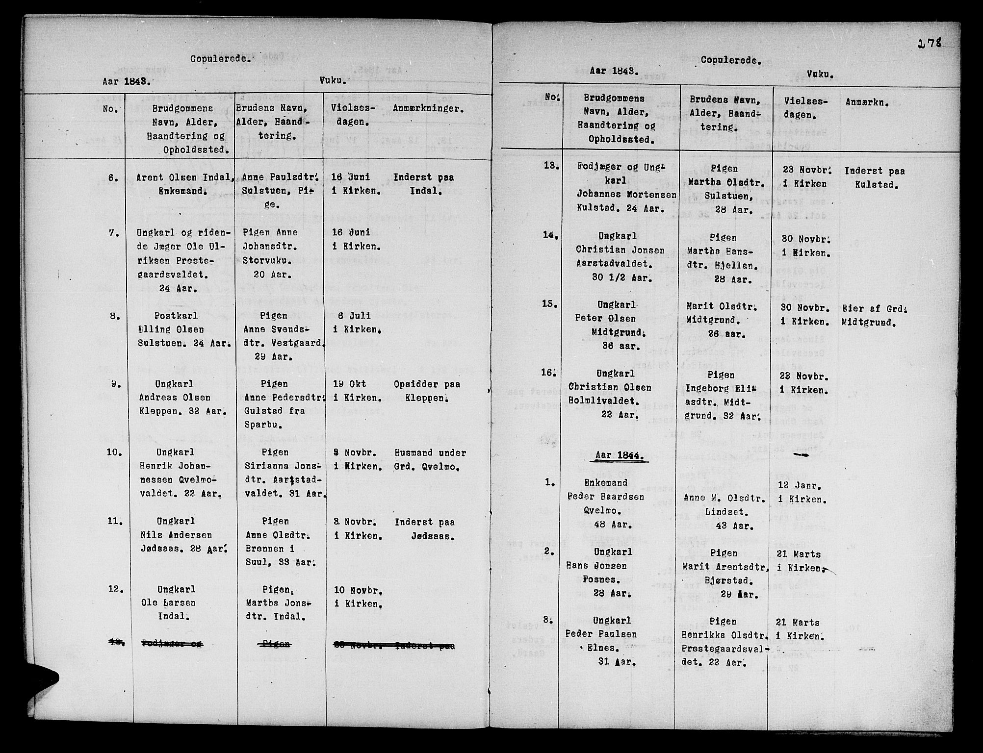 Ministerialprotokoller, klokkerbøker og fødselsregistre - Nord-Trøndelag, AV/SAT-A-1458/724/L0265: Parish register (copy) no. 724C01, 1816-1845, p. 278