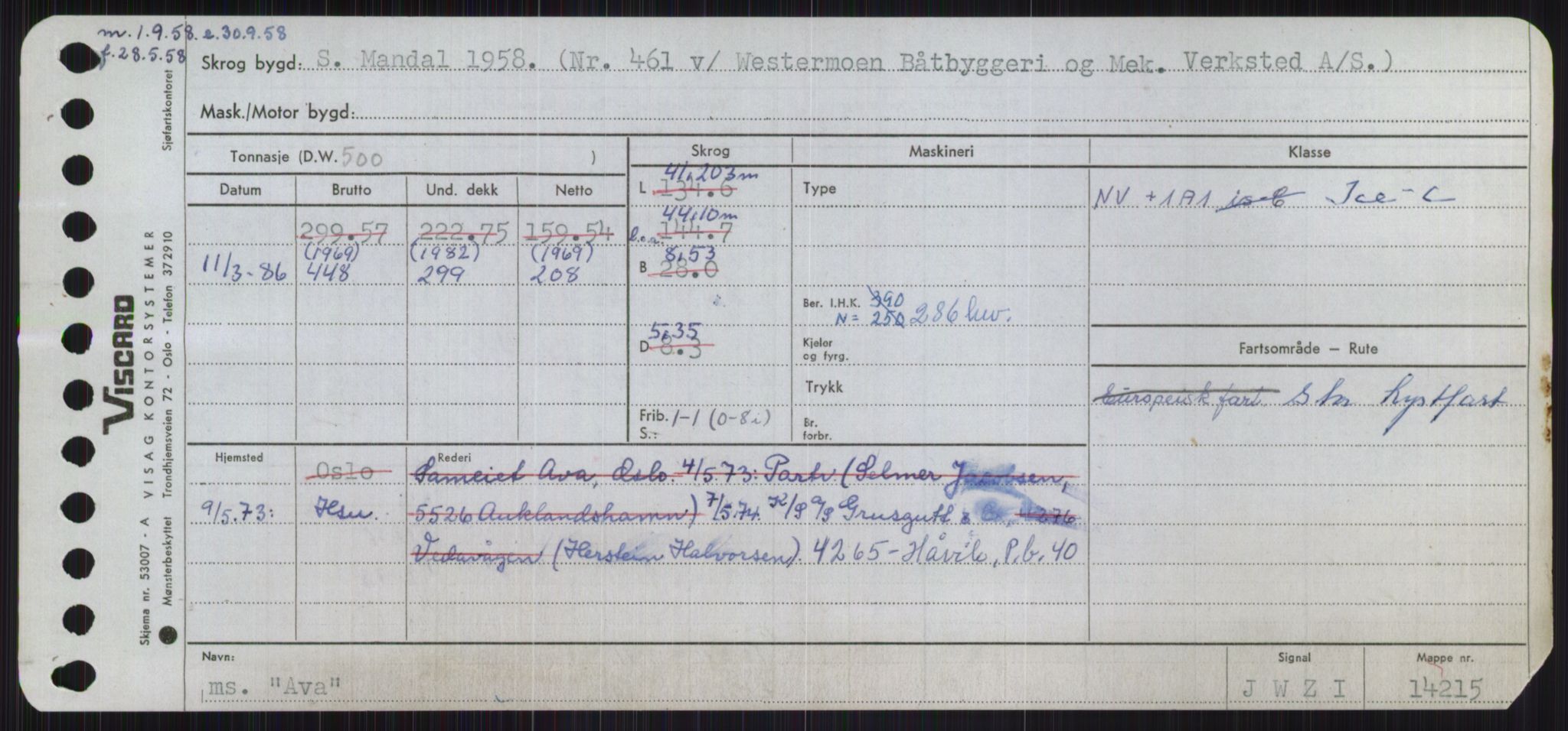 Sjøfartsdirektoratet med forløpere, Skipsmålingen, RA/S-1627/H/Ha/L0001/0001: Fartøy, A-Eig / Fartøy A-Bjøn, p. 569