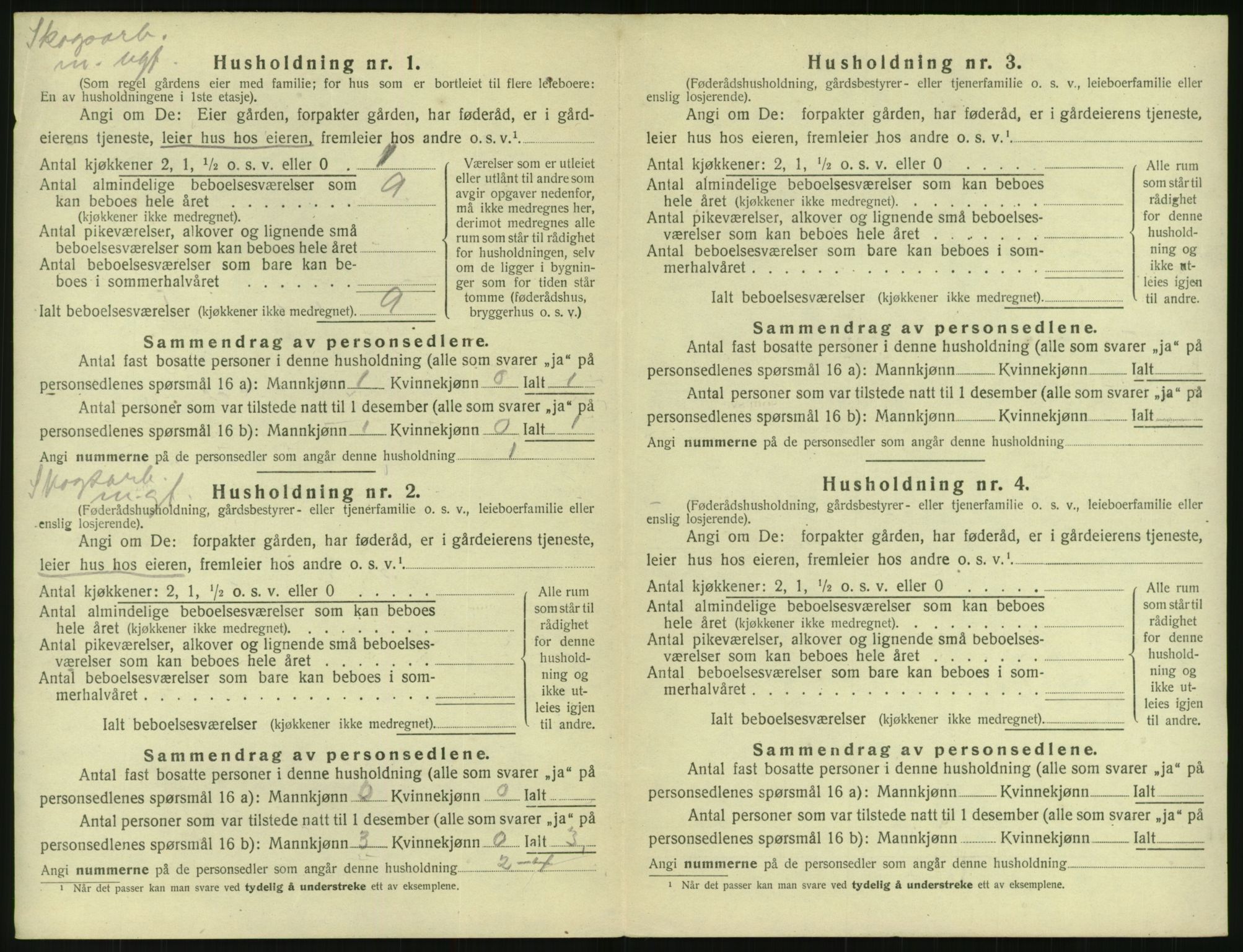 SAK, 1920 census for Gjøvdal, 1920, p. 27