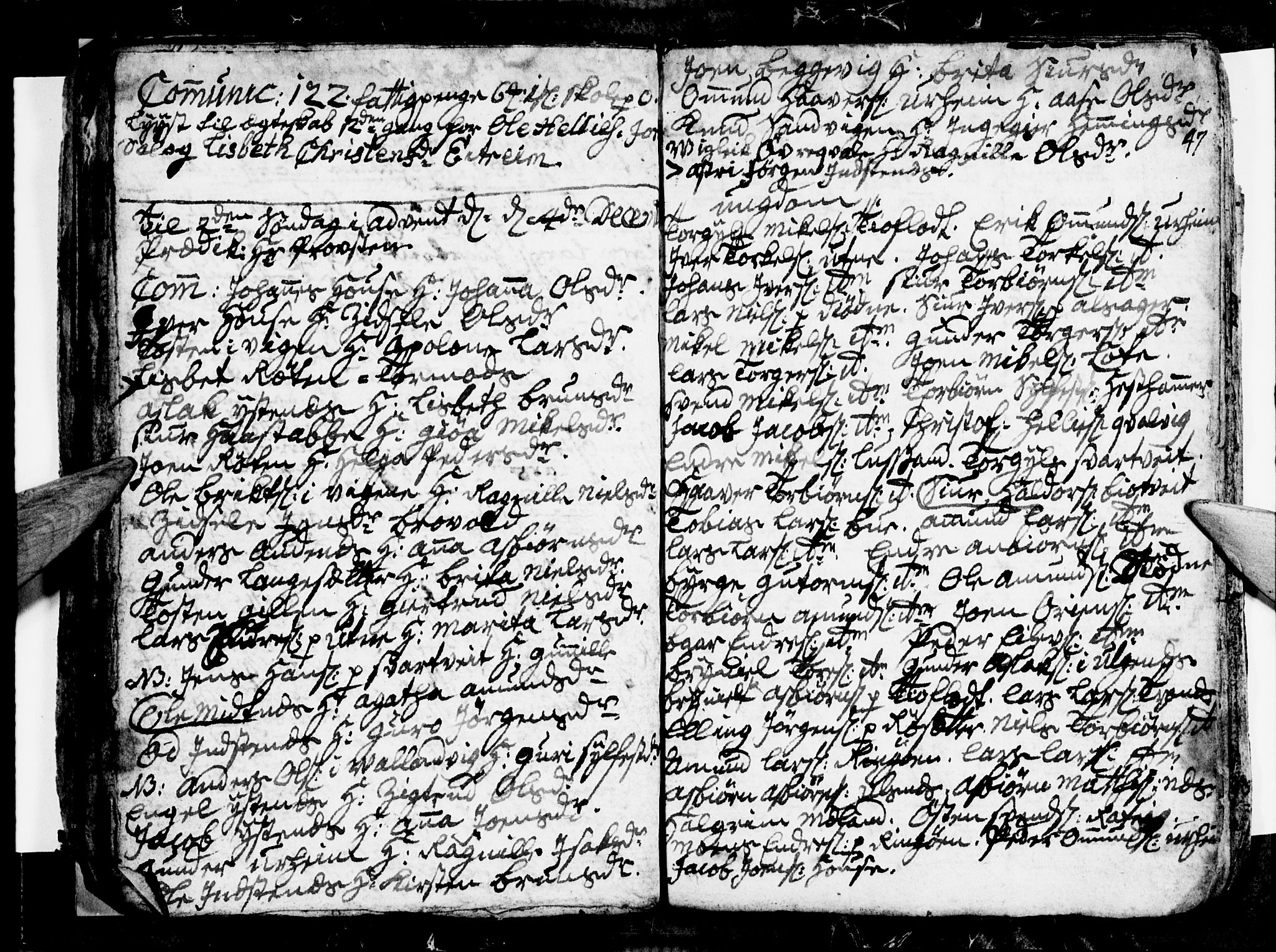 Ullensvang sokneprestembete, AV/SAB-A-78701/H/Hab: Parish register (copy) no. E 1, 1766-1769, p. 94-95