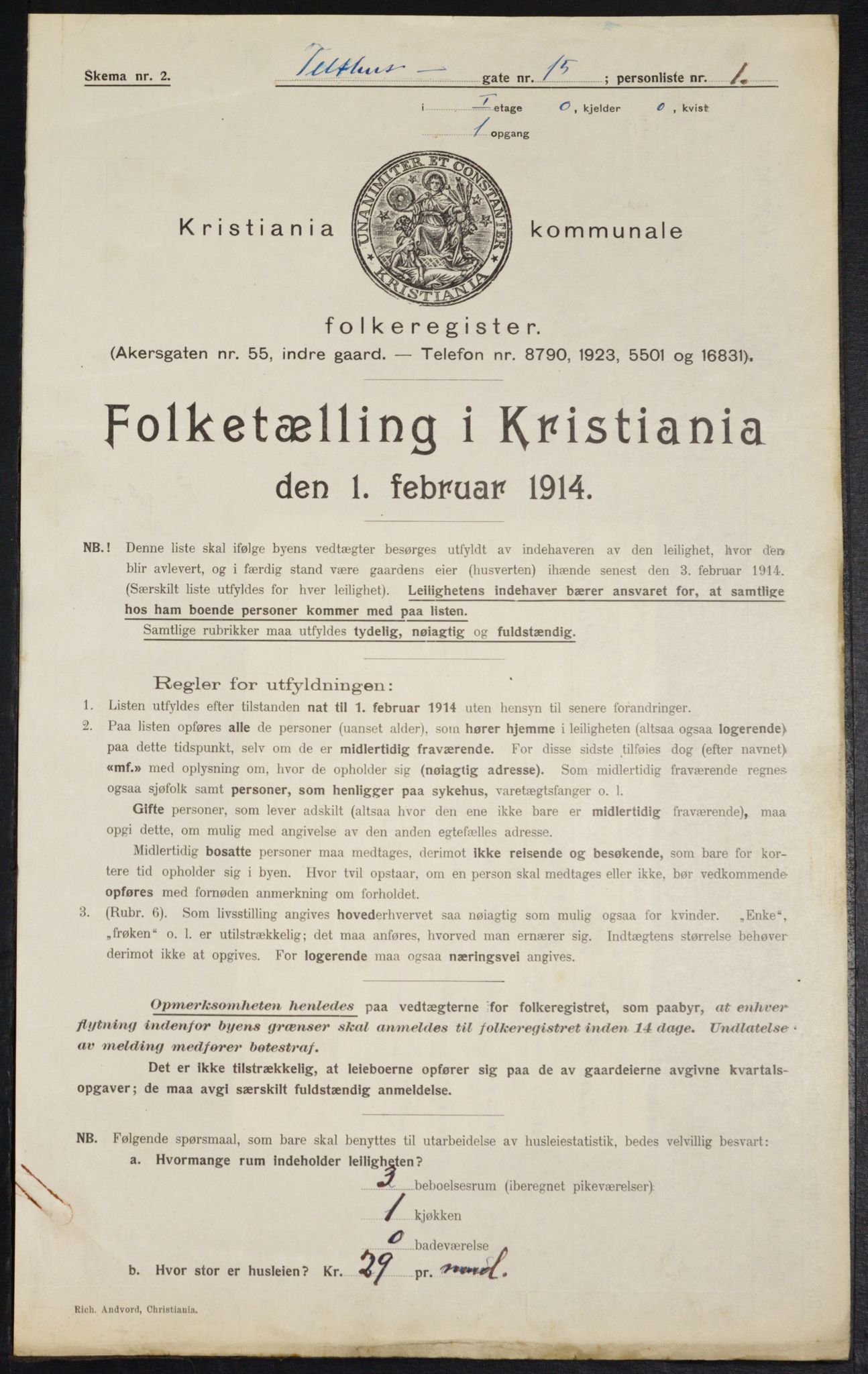 OBA, Municipal Census 1914 for Kristiania, 1914, p. 108470