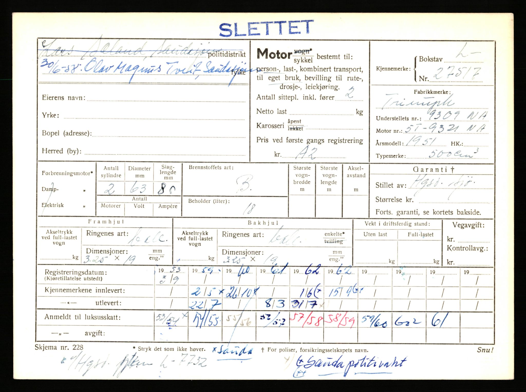 Stavanger trafikkstasjon, AV/SAST-A-101942/0/F/L0045: L-27000 - L-27799, 1930-1971, p. 1225