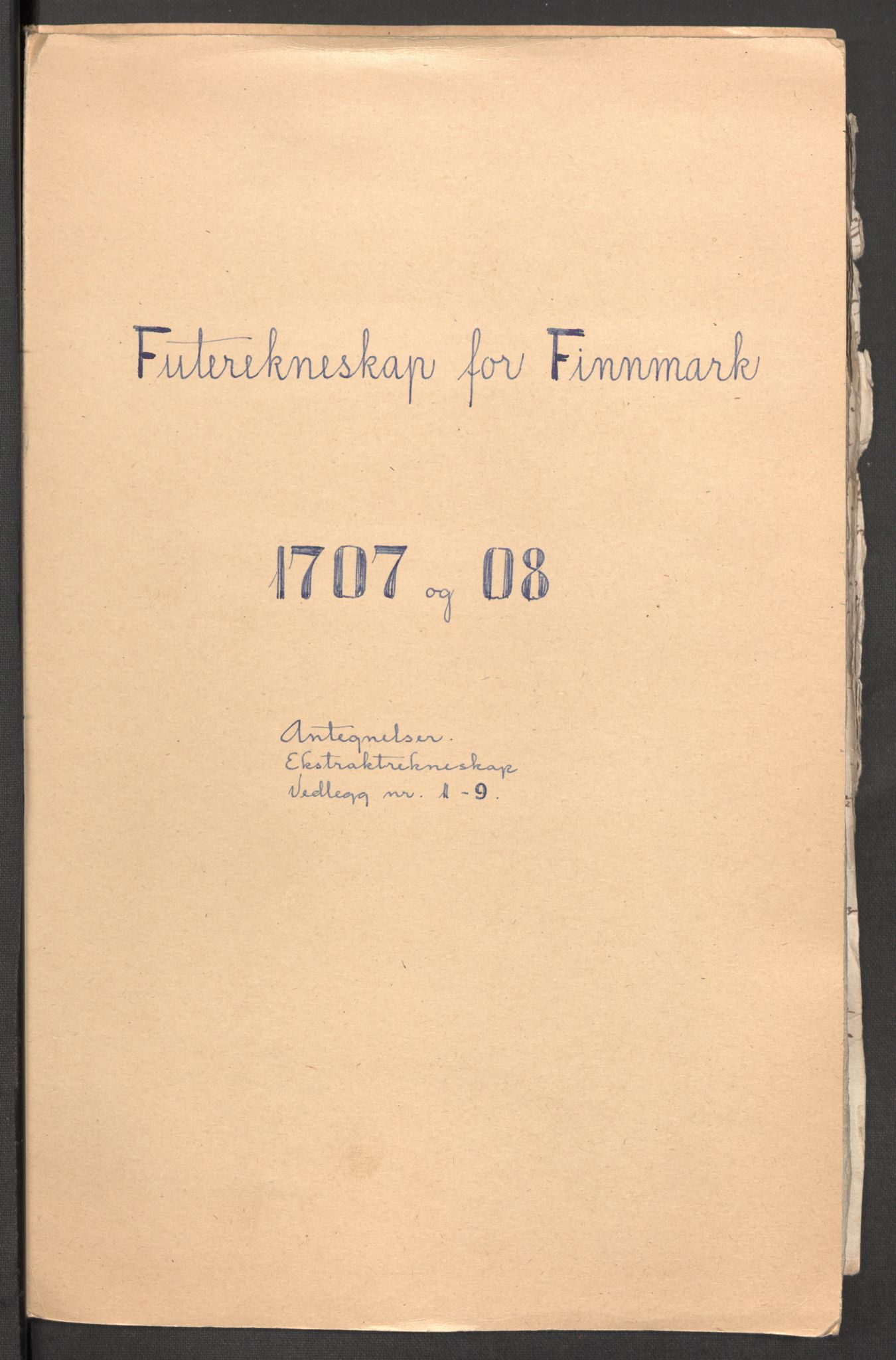 Rentekammeret inntil 1814, Reviderte regnskaper, Fogderegnskap, RA/EA-4092/R69/L4854: Fogderegnskap Finnmark/Vardøhus, 1707-1708, p. 239