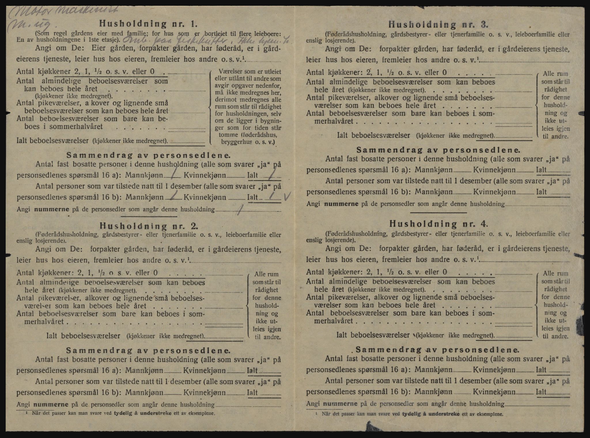 SAT, 1920 census for Jøssund, 1920, p. 735