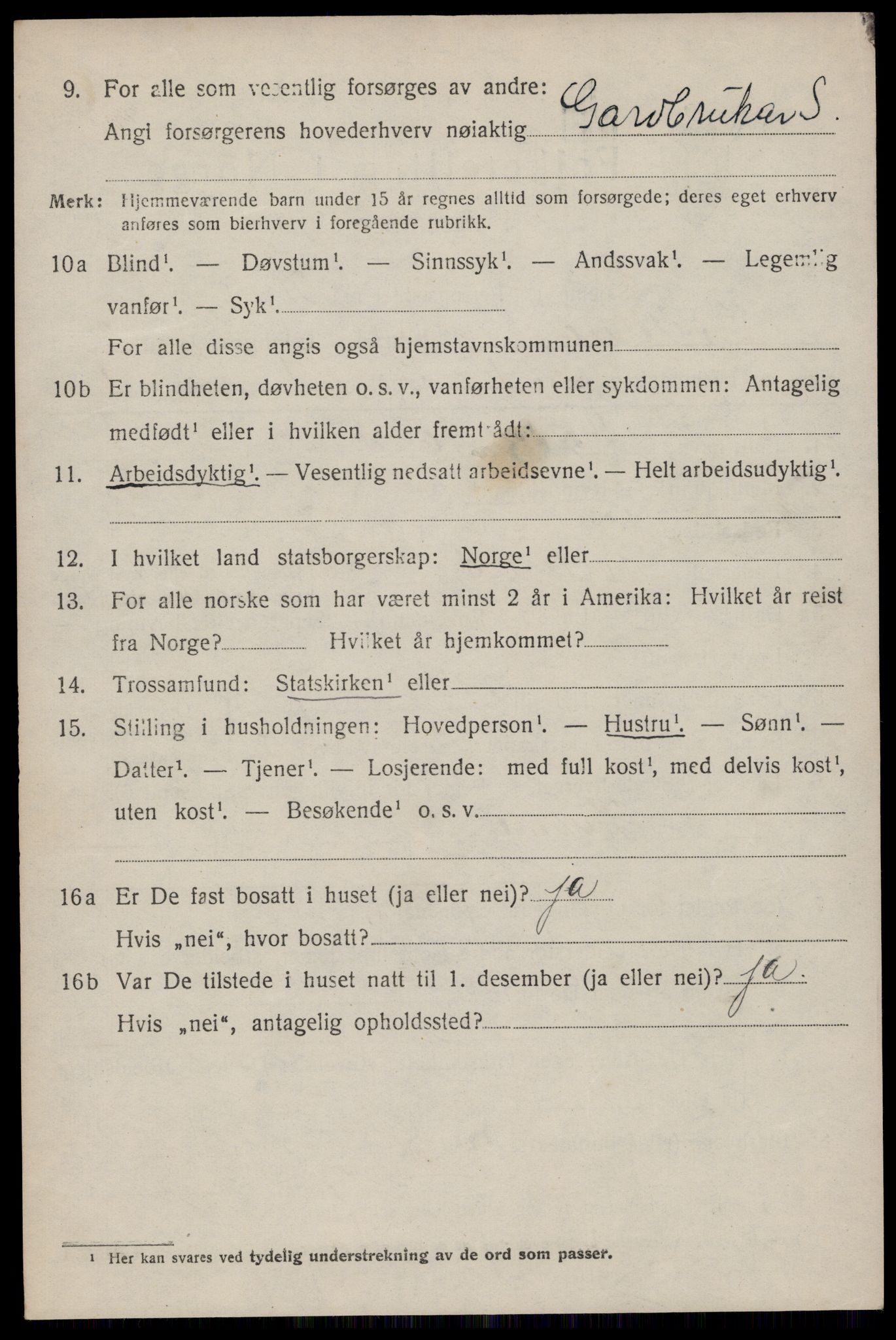 SAKO, 1920 census for Kviteseid, 1920, p. 2392